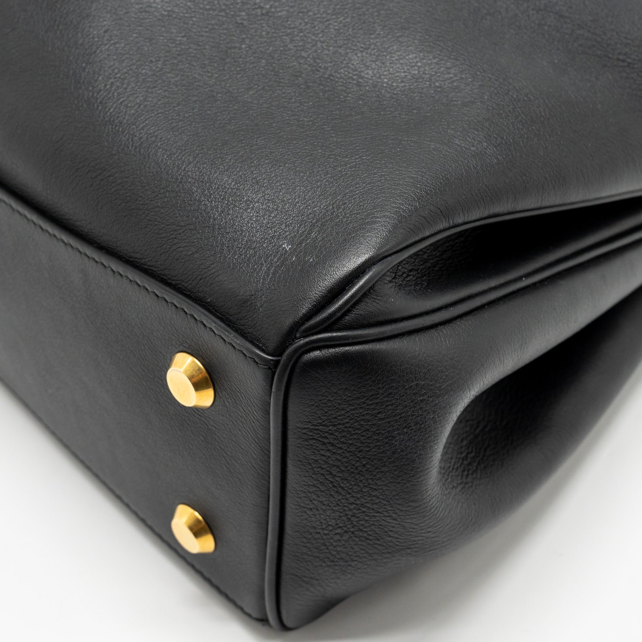BALENCIAGA MEDIUM RODEO HANDBAG SMOOTH CALFSKIN BLACK GHW