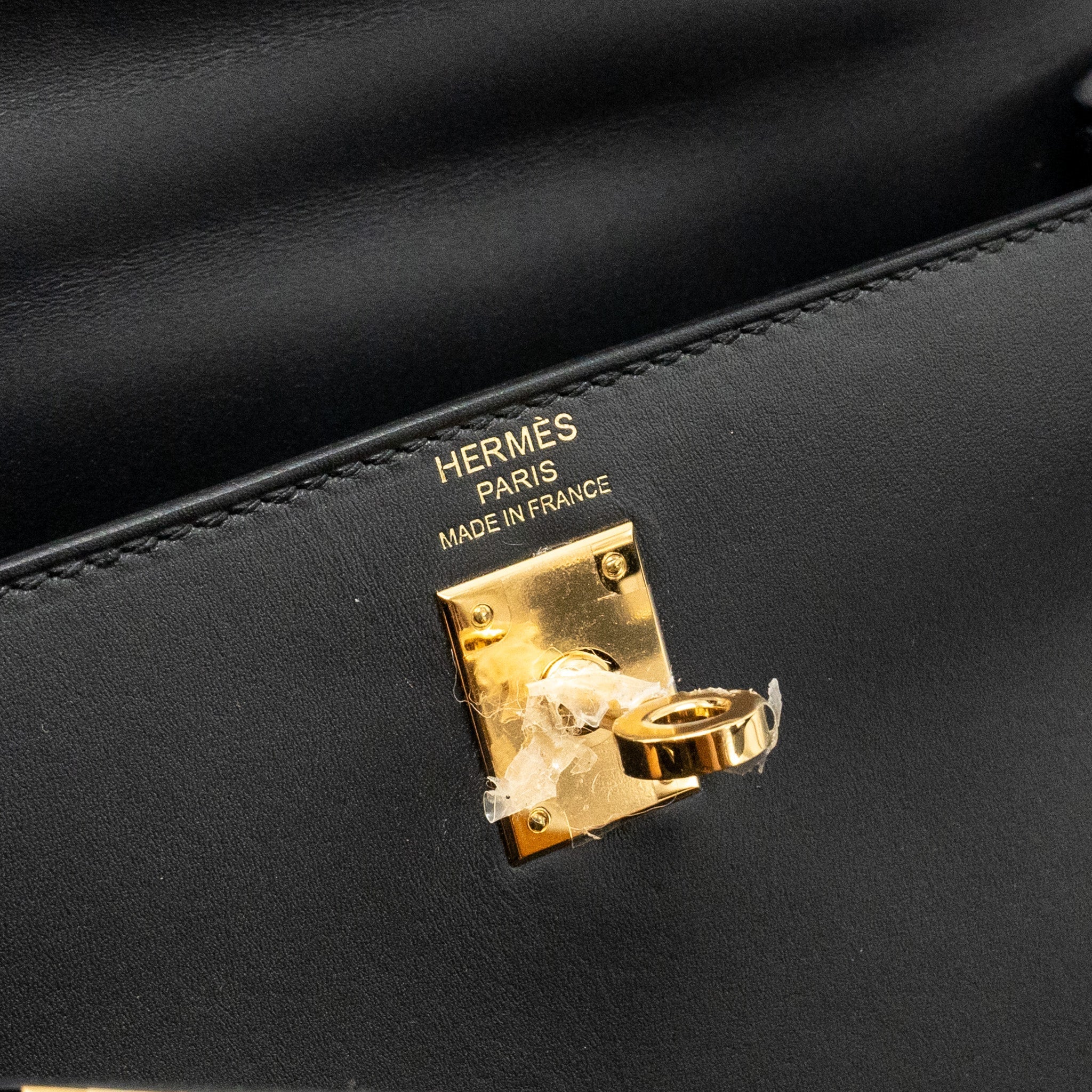 HERMES KELLY 25 SOMBRERO BLACK GHW