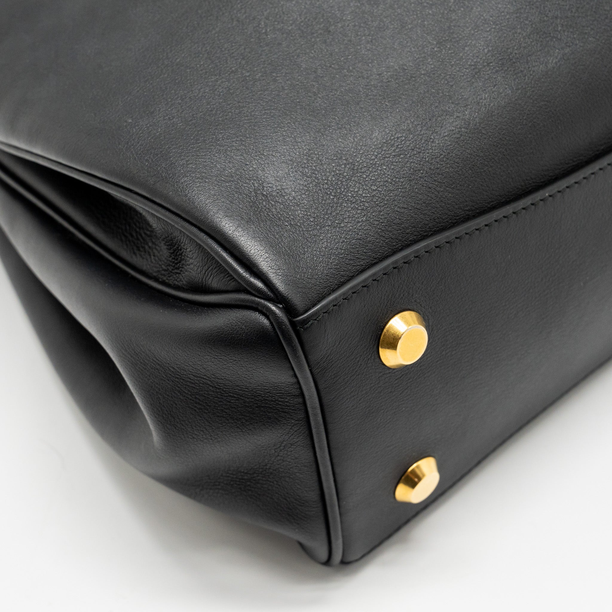 BALENCIAGA MEDIUM RODEO HANDBAG SMOOTH CALFSKIN BLACK GHW