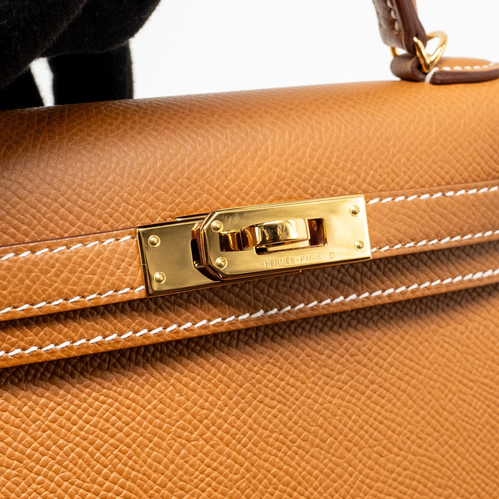 HERMES MINI KELLY II EPSOM GOLD GHW