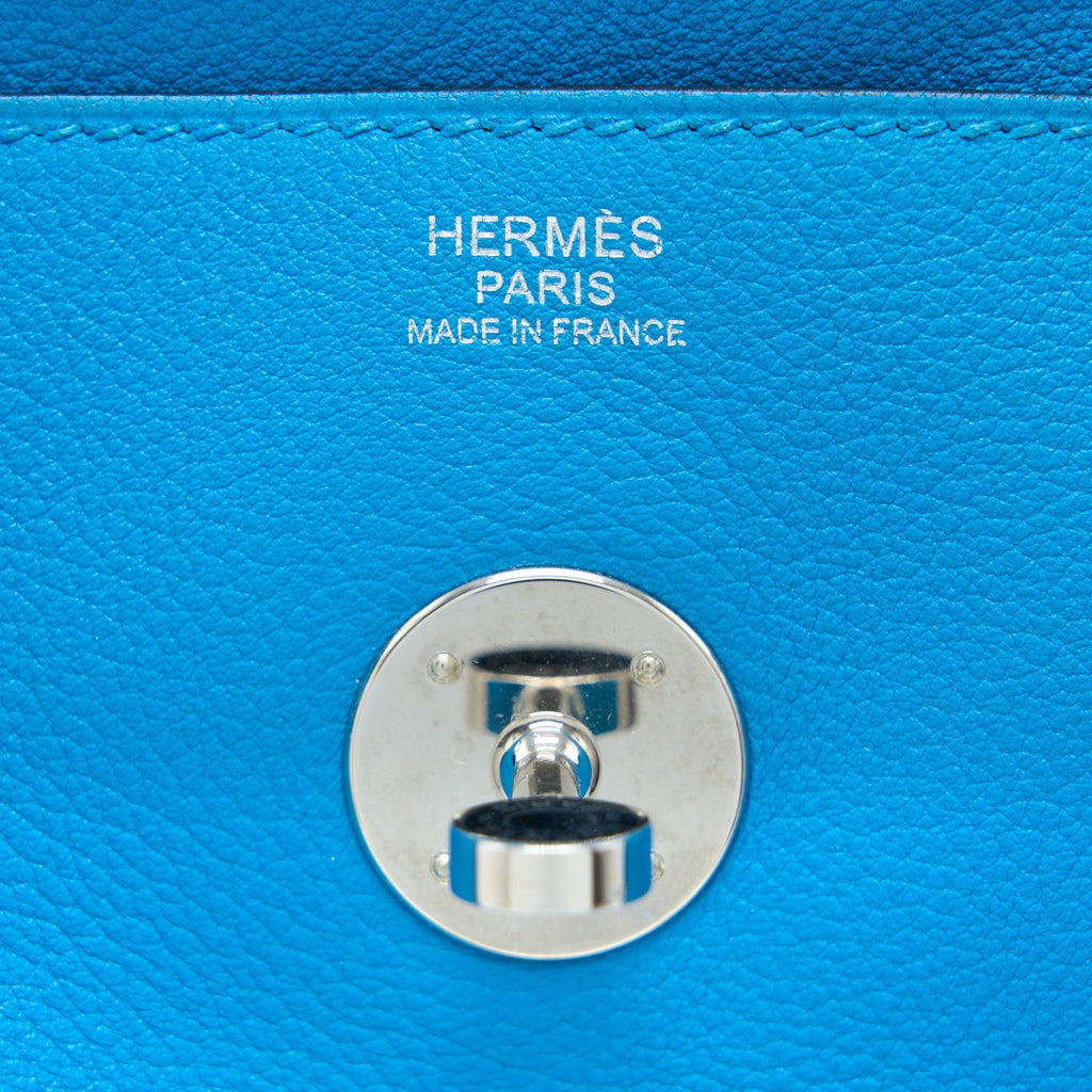HERMES LINDY 30 EVERCOLOR B3 BLEU ZANZIBAR SHW