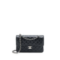 CHANEL SMALL CLASSIC FLAP BAG CAVIAR BLACK SHW