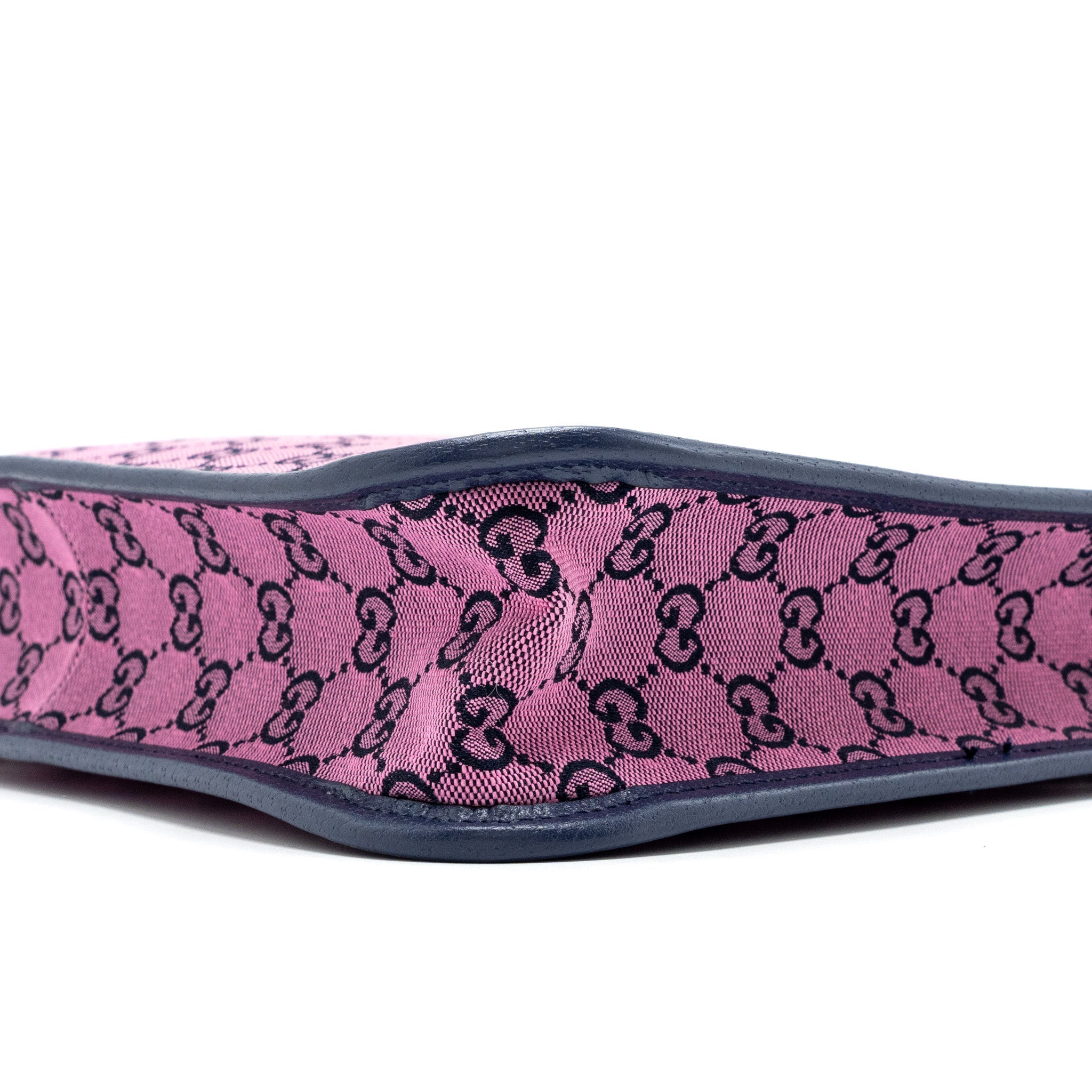 GUCCI KIDS TOTE BAG CANVAS / LEATHER PINK / DARK BLUE