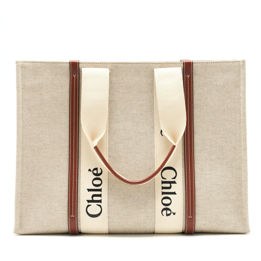 CHLOE LARGE WOODY TOTE BAG
