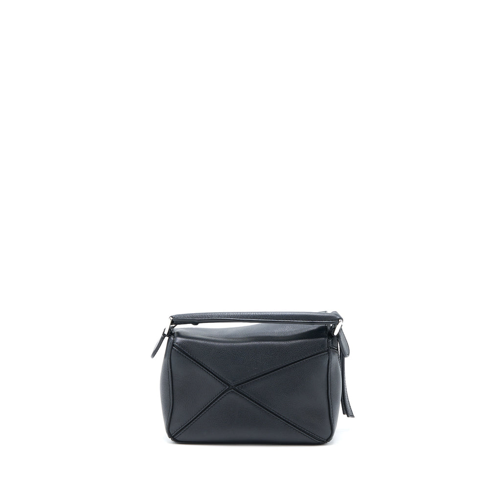 LOEWE MINI PUZZLE CALFSKIN BLACK SHW