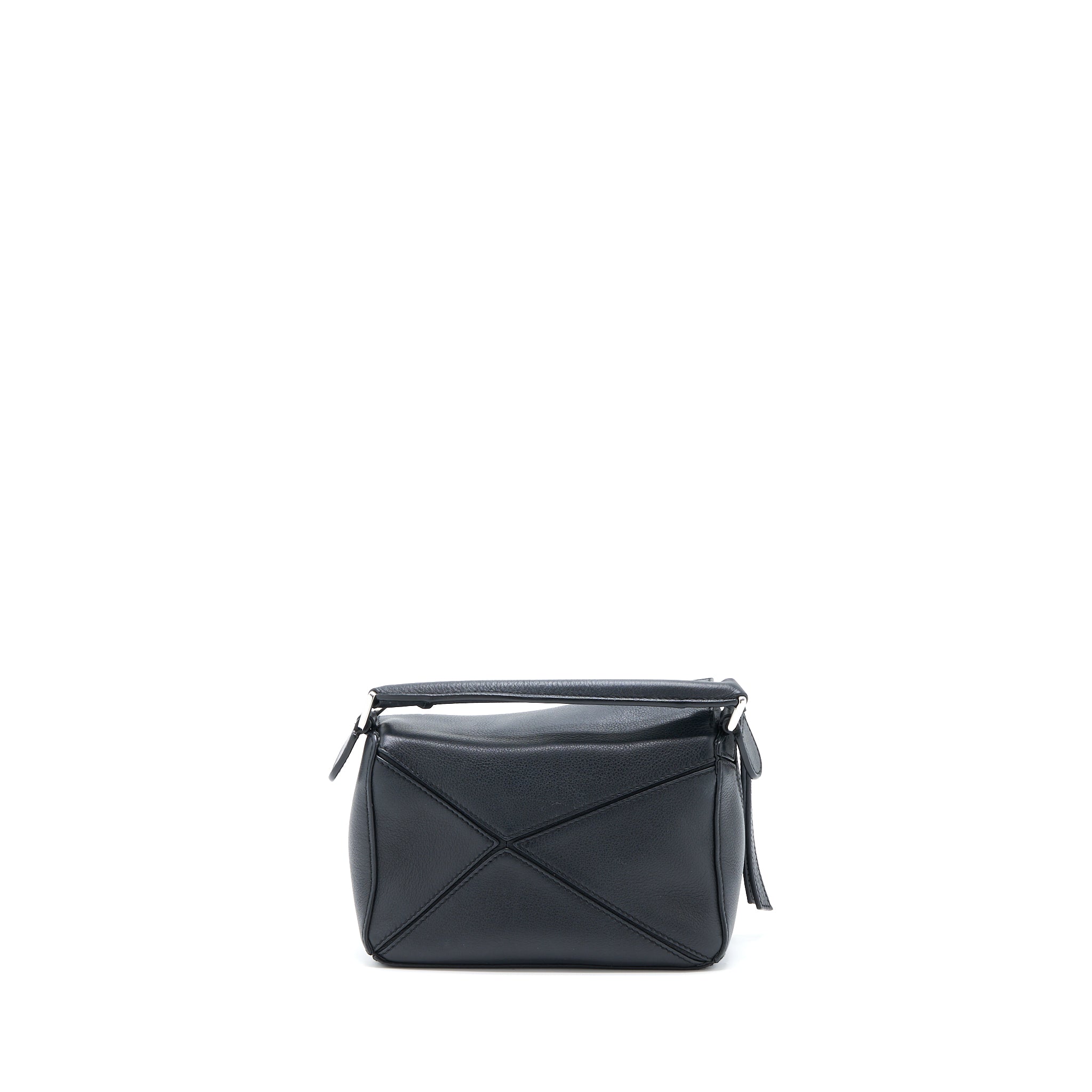 LOEWE MINI PUZZLE CALFSKIN BLACK SHW
