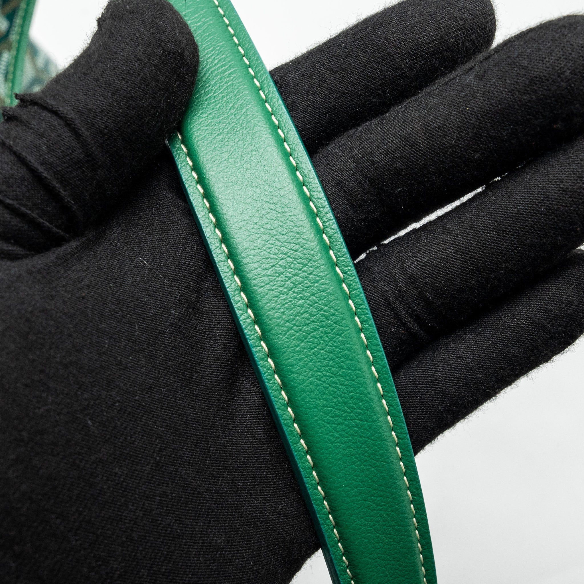 GOYARD BOHEME HOBO BAG GOYARDLINE CANVAS / CALFSKIN GREEN SHW