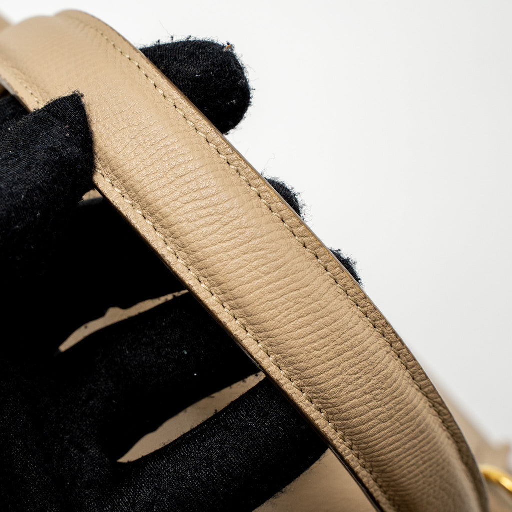 CELINE MINI BELT BAG GRAINED CALFSKIN LIGHT BEIGE GHW