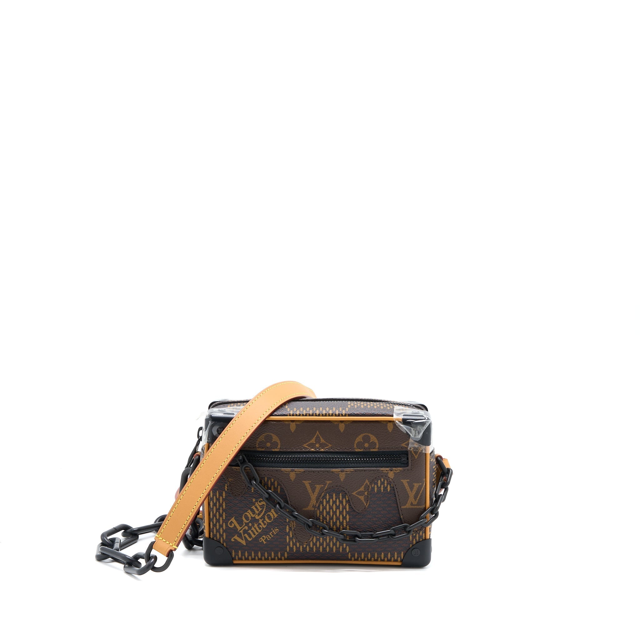 LOUIS VUITTON MINI SOFT TRUNK LIMITED EDITION SUTURES TOILES BLACK HARDWARE