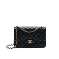 CHANEL CLASSIC DOUBLE FLAP JUMBO BAG LAMBSKIN BLACK GHW
