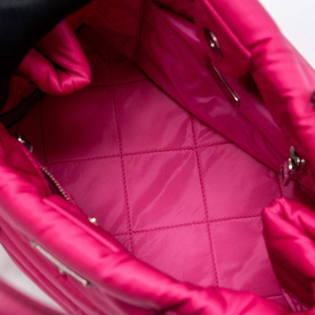 PRADA TOTE BAG NYLON / LEATHER PINK SHW