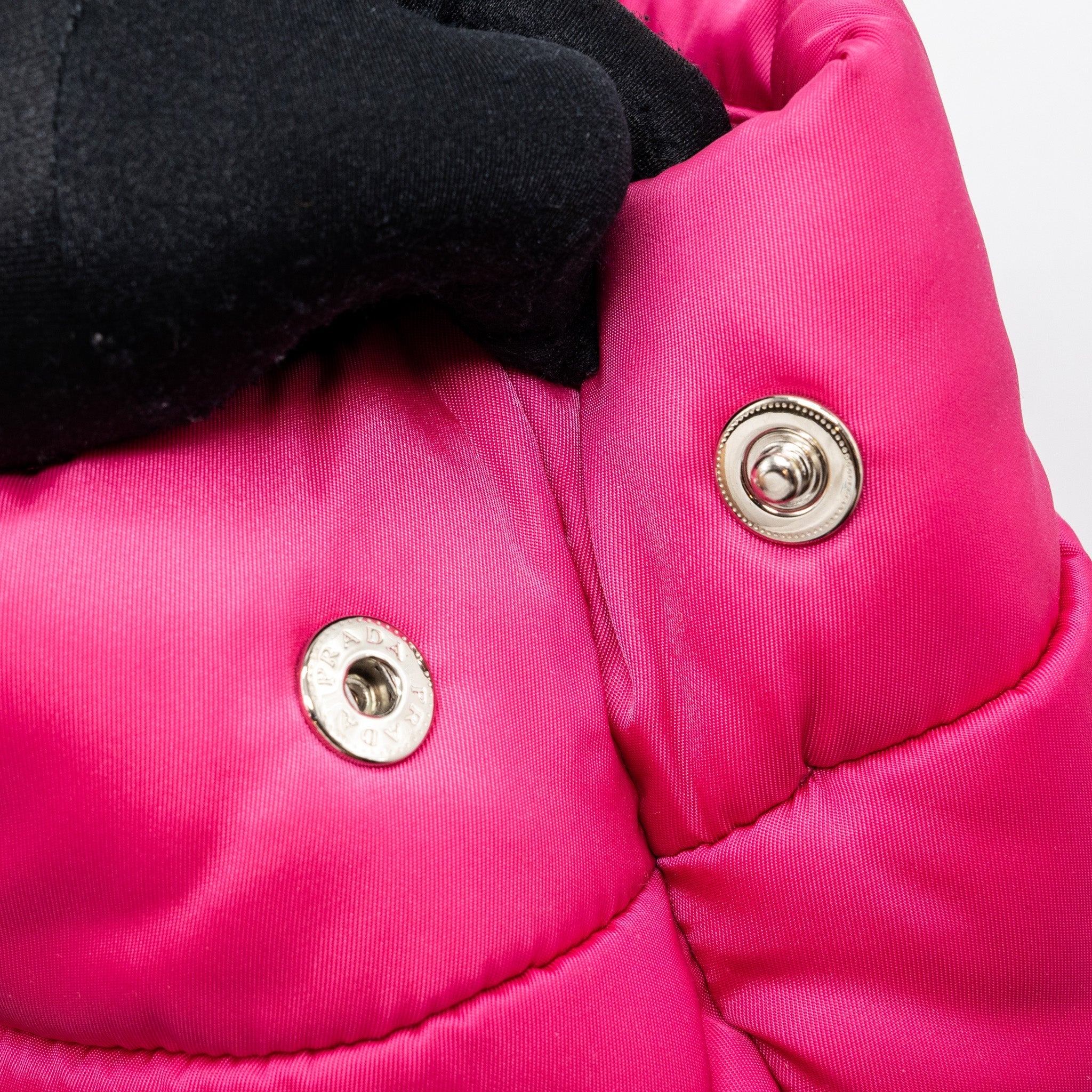PRADA TOTE BAG NYLON / LEATHER PINK SHW