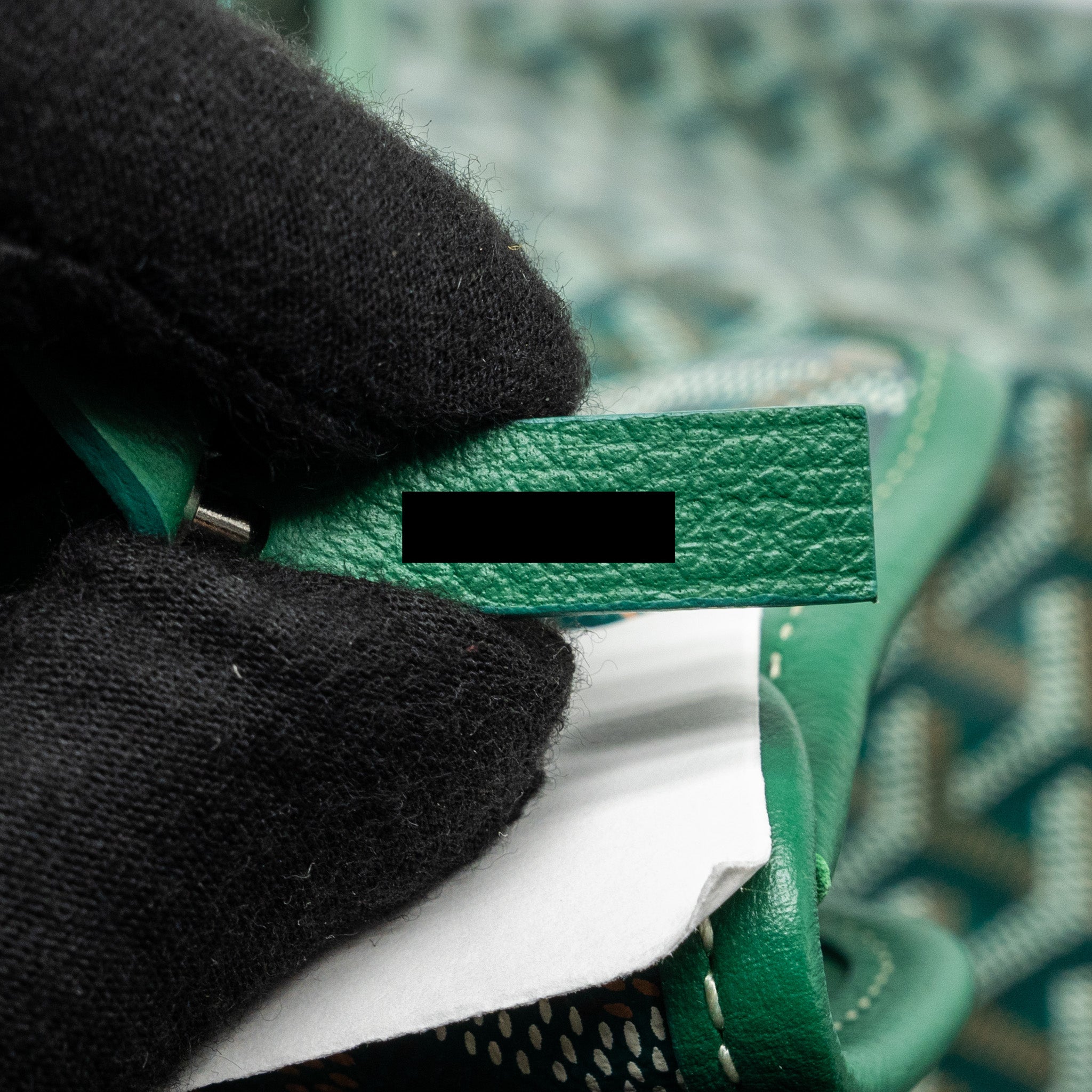 GOYARD BOHEME HOBO BAG GOYARDLINE CANVAS / CALFSKIN GREEN SHW