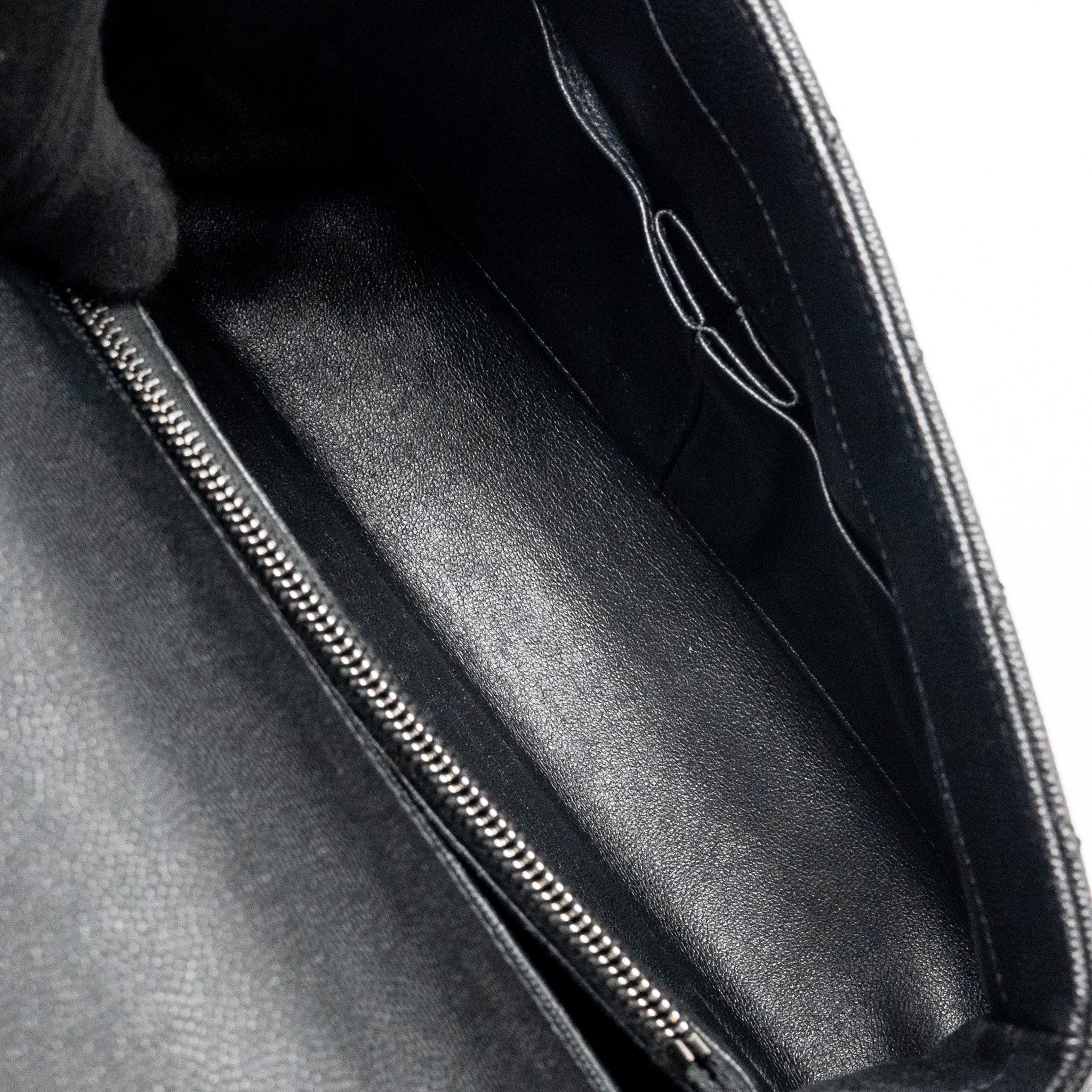 CHANEL MEDIUM COCO HANDLE FLAP BAG LIZARD EMBOSSED HANDLE CAVIAR BLACK RUTHENIUM HARDWARE