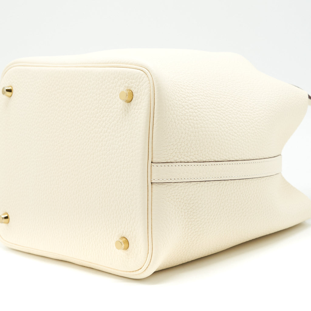 HERMES PICOTIN 22 LOCK BAG NATA GHW
