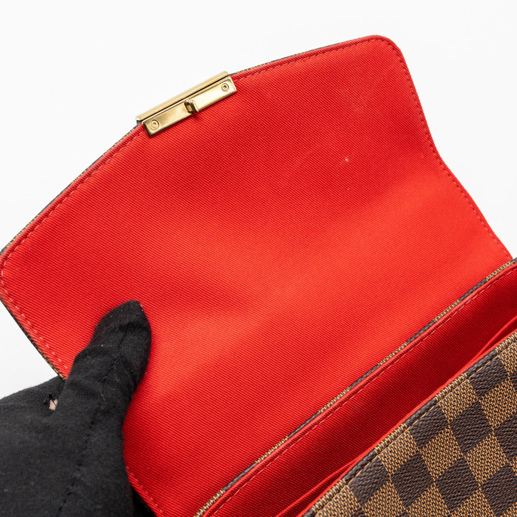 LOUIS VUITTON CROISETTE DAMIER EBENE CANVAS GHW
