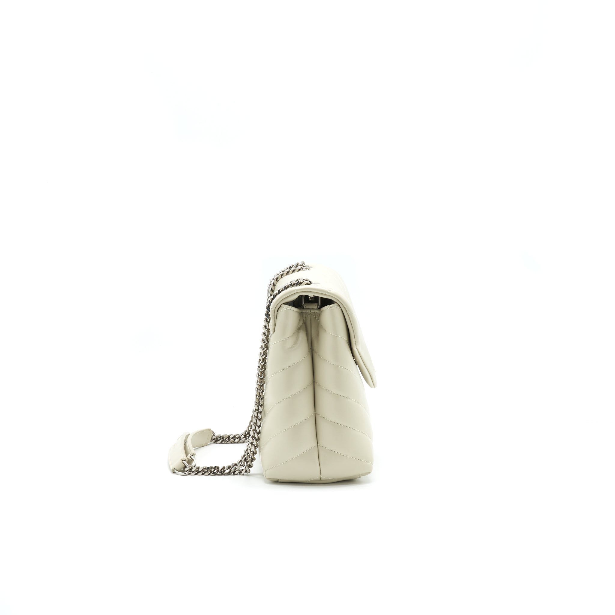 SAINT LAUTENT SMALL LOU LOU BAG BEIGE