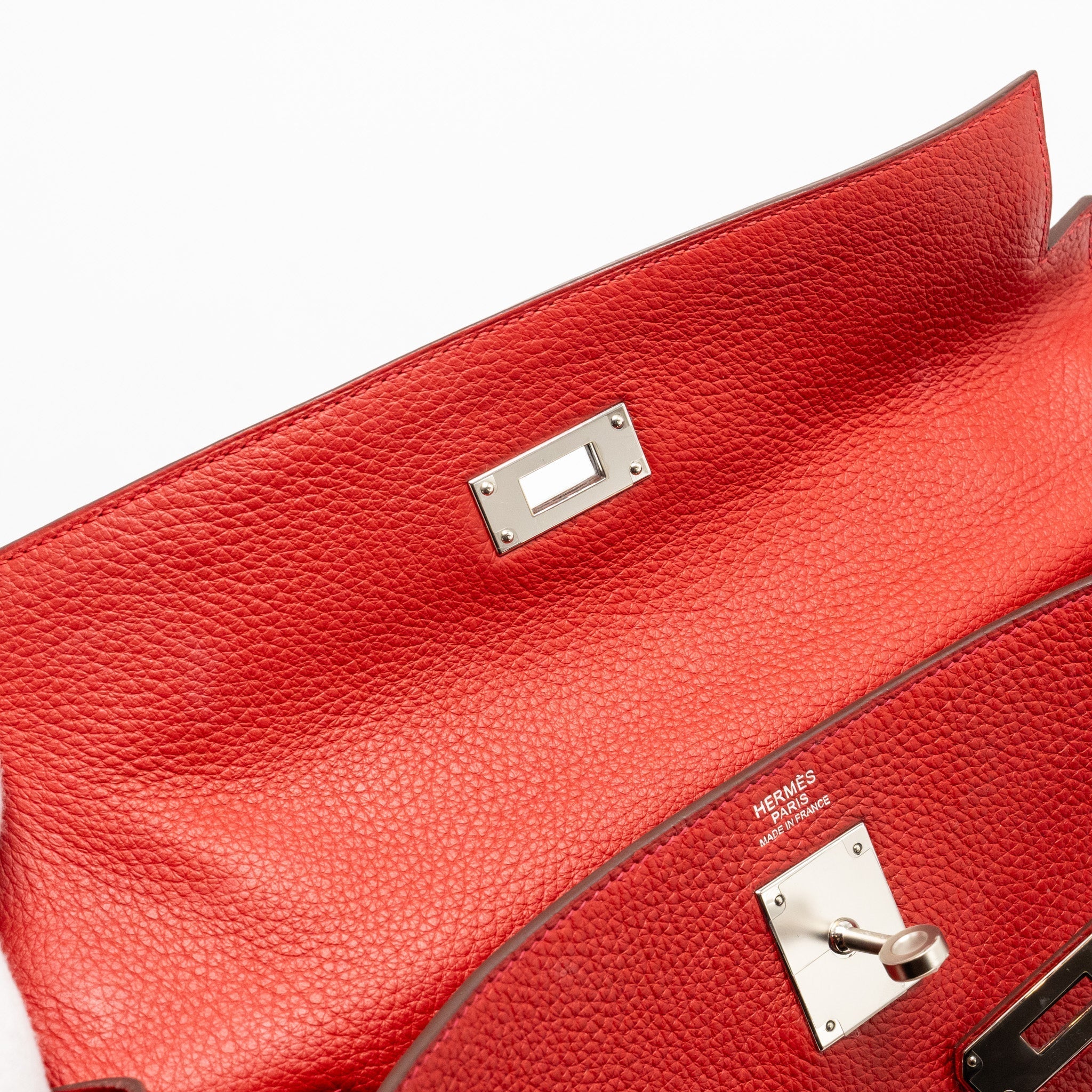 HERMES KELLY 32 CLEMENCE RED SHW
