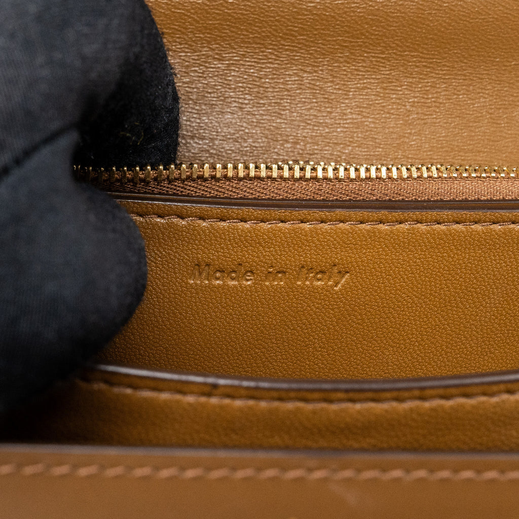 CELINE MEDIUM BOX CALFSKIN CAMEL GHW