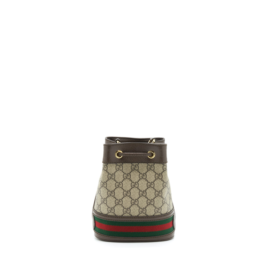 GUCCI OPHIDIA MINI GG BUCKET BAG GG SUPREME CANVAS GHW
