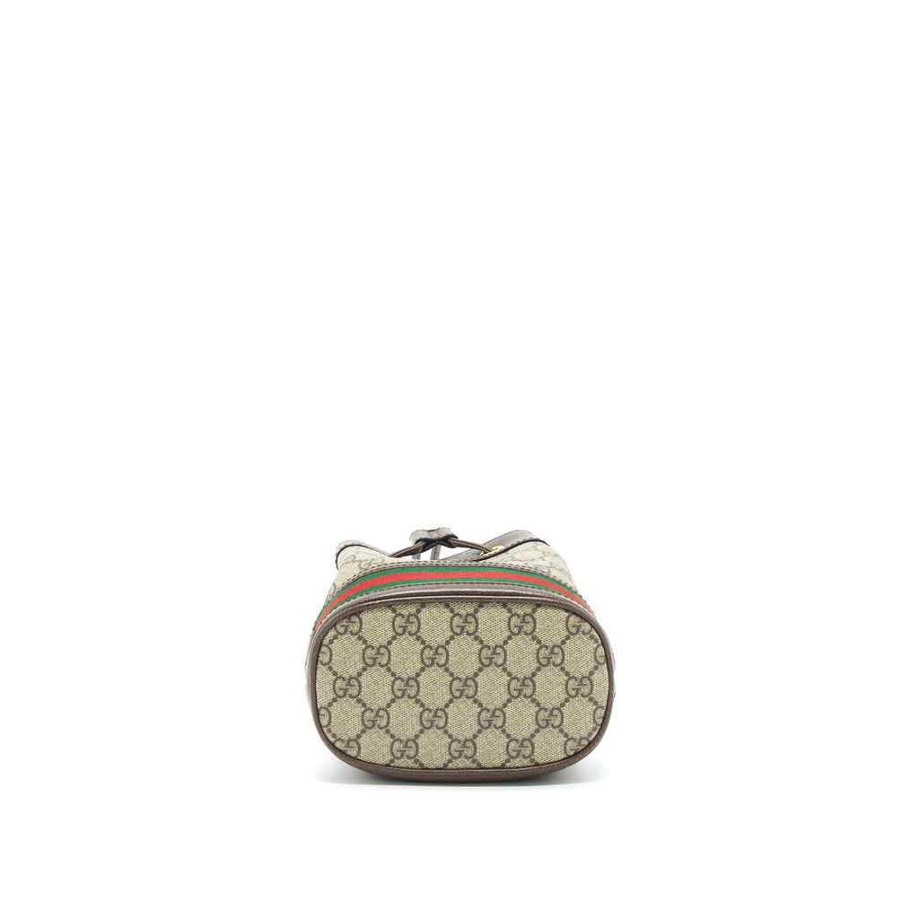 GUCCI OPHIDIA MINI GG BUCKET BAG GG SUPREME CANVAS GHW