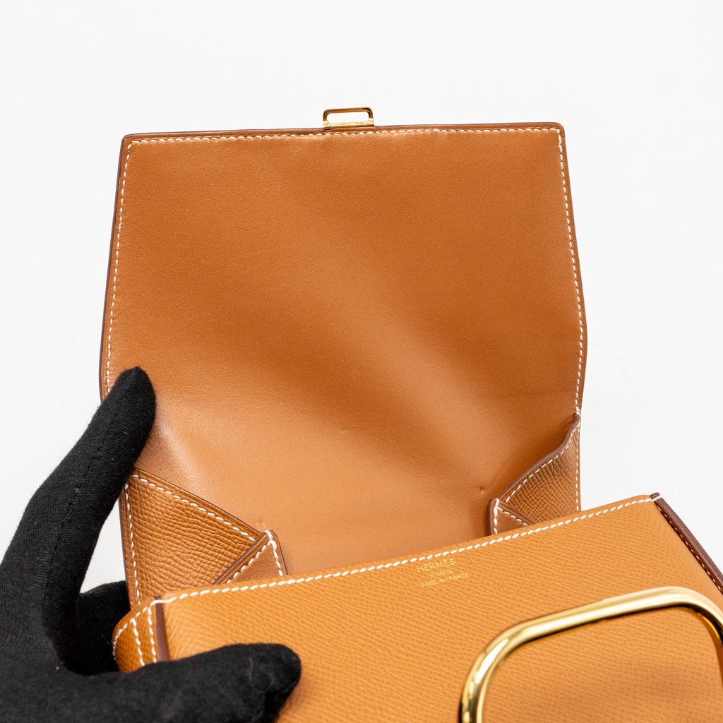 HERMES MINI DELLA CAVALLERIA EPSOM GOLD GHW