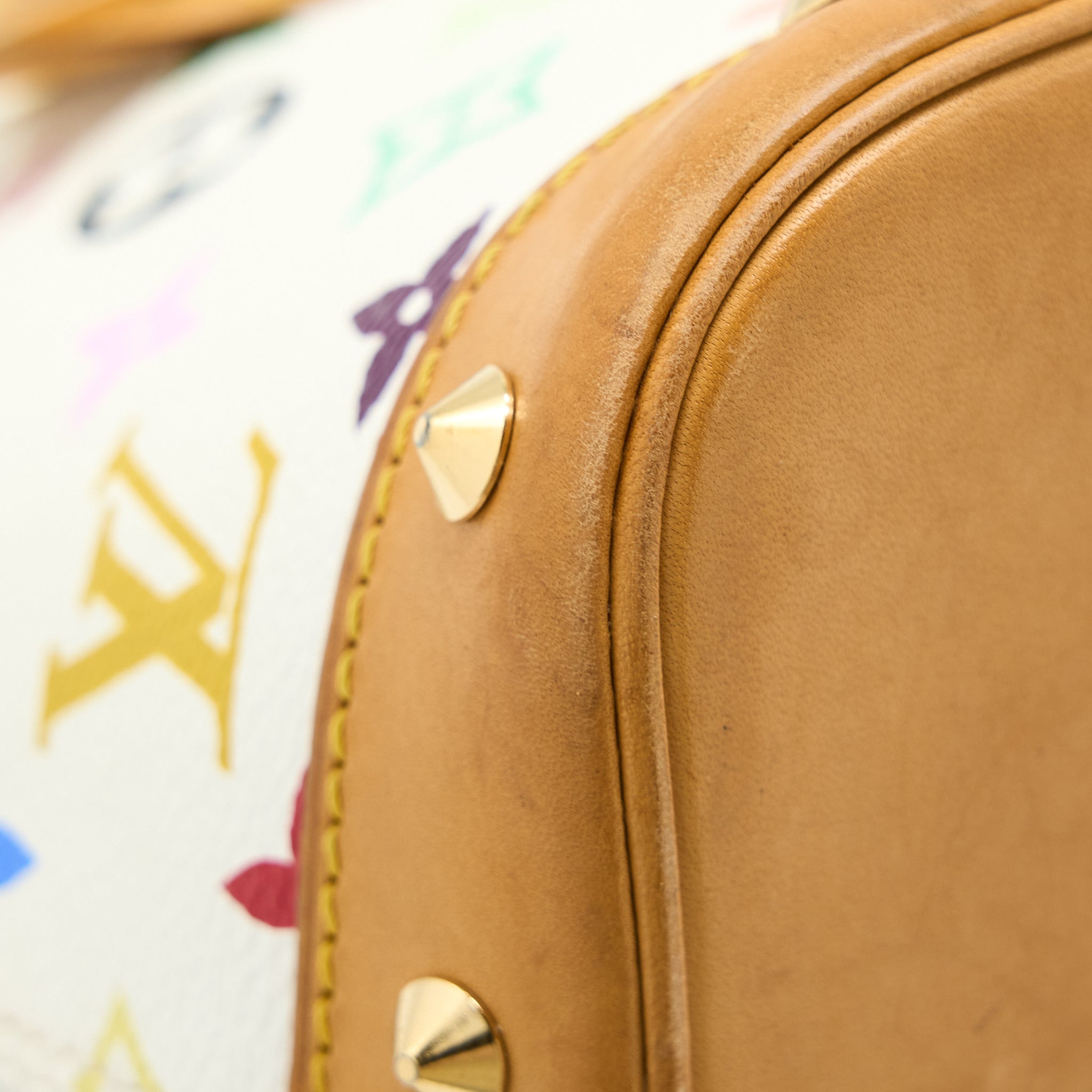 LOUIS VUITTON ALMA BAG MONOGRAM CANVAS WHITE/MULTICOLOURED GHW