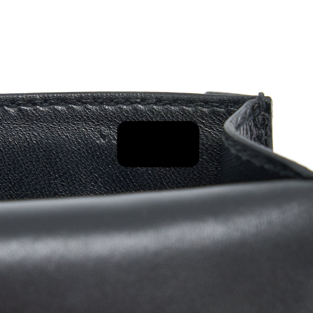 HERMES MINI VERROU LIZARD BLACK GHW