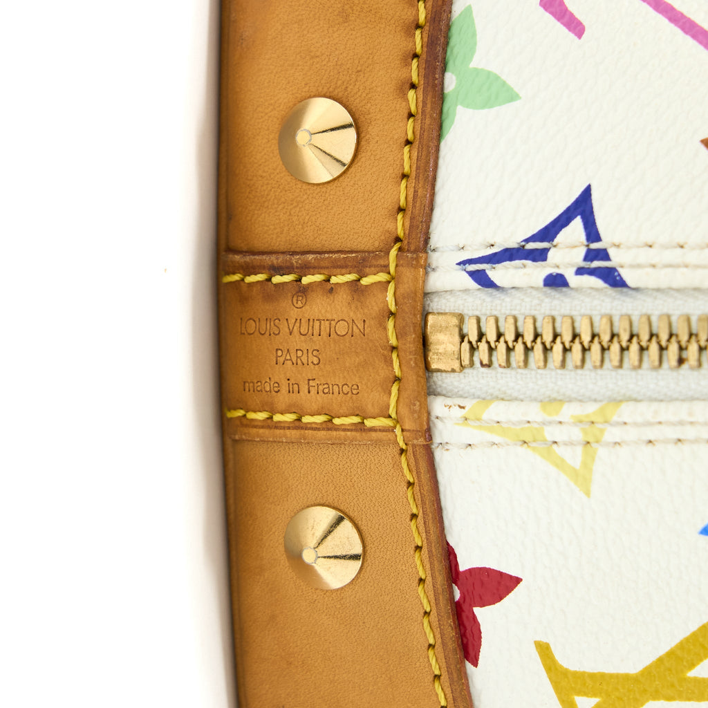 LOUIS VUITTON ALMA BAG MONOGRAM CANVAS WHITE/MULTICOLOURED GHW