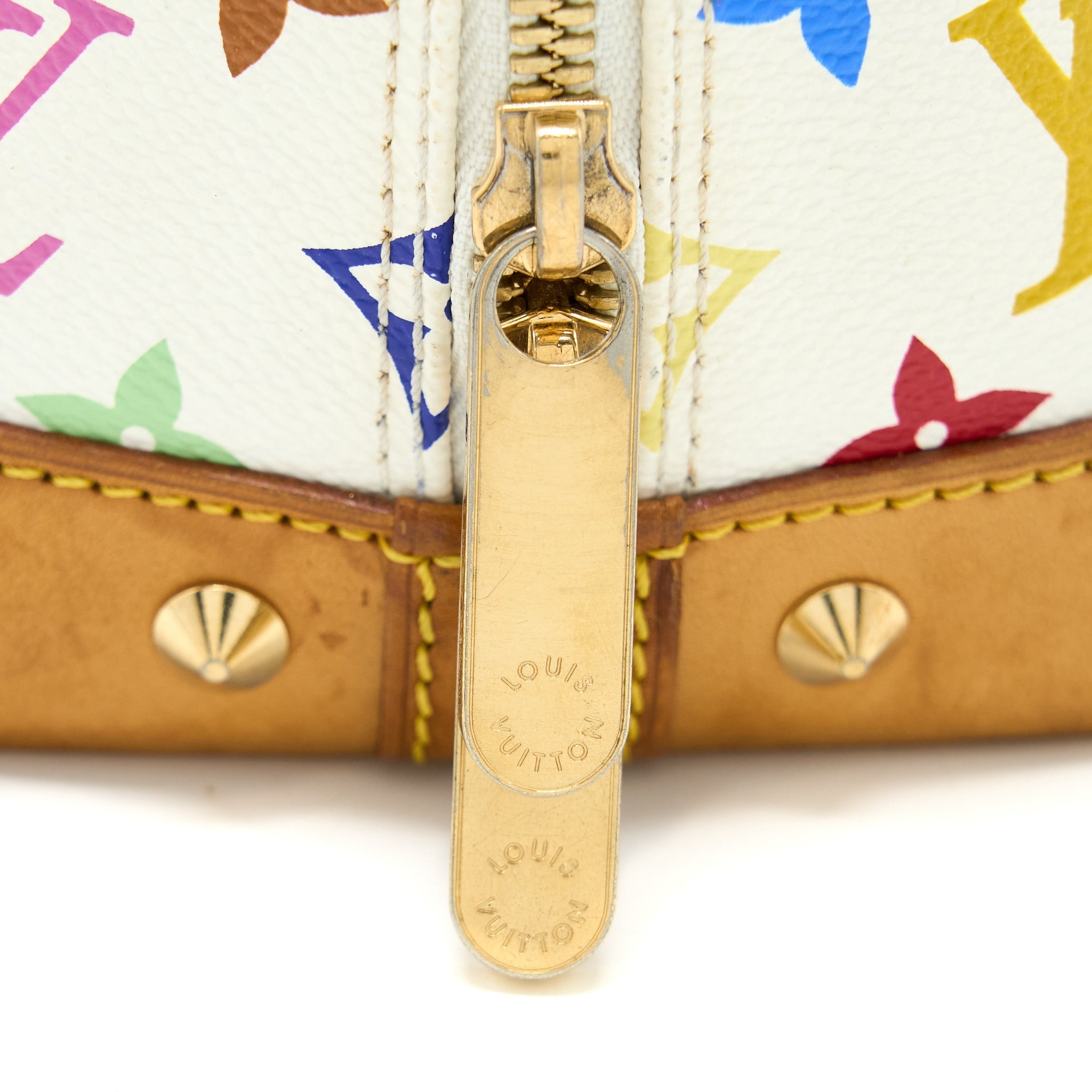 LOUIS VUITTON ALMA BAG MONOGRAM CANVAS WHITE/MULTICOLOURED GHW