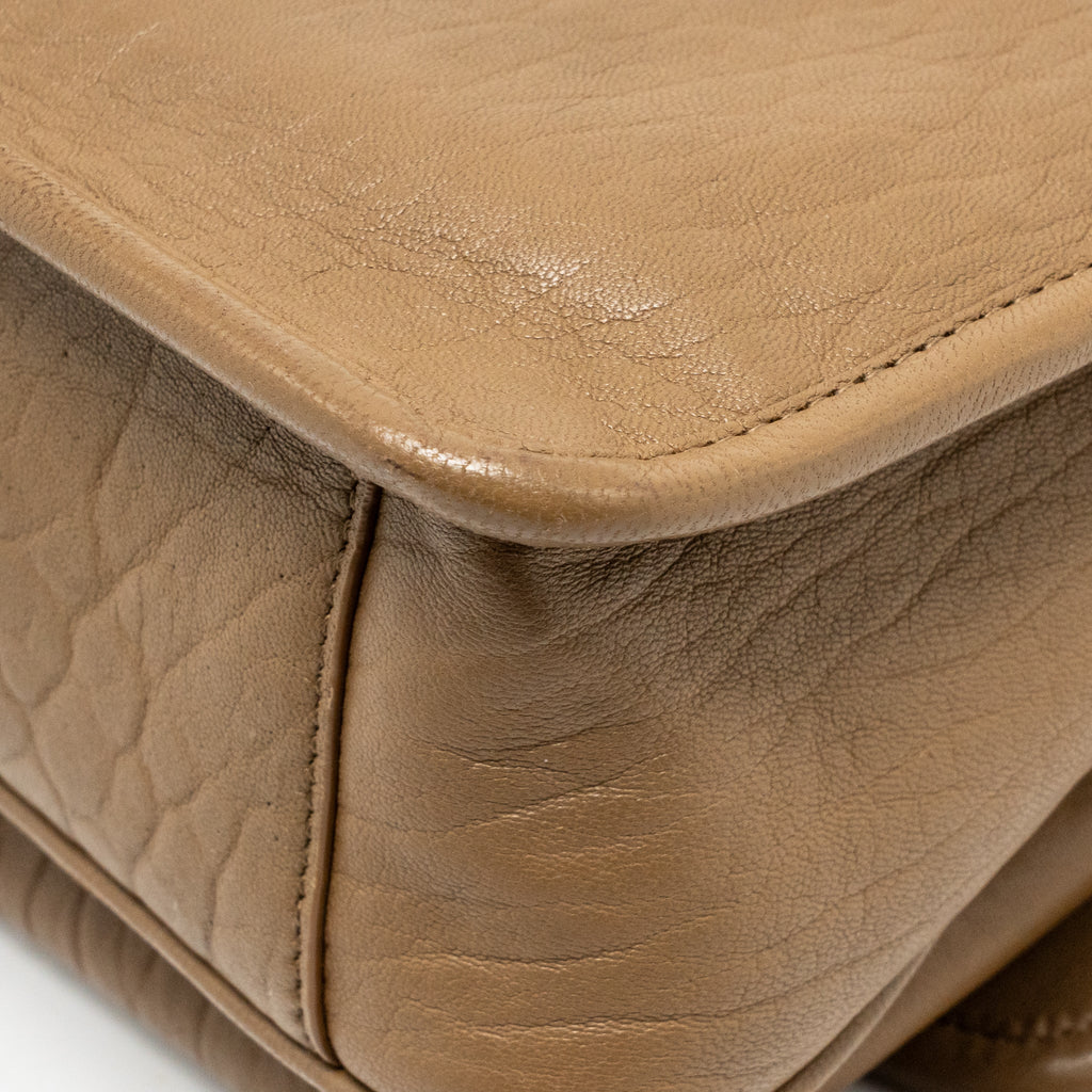 SAINT LAURENT/YSL NIKI BABY GRAINED LAMBSKIN DARK CORK GHW