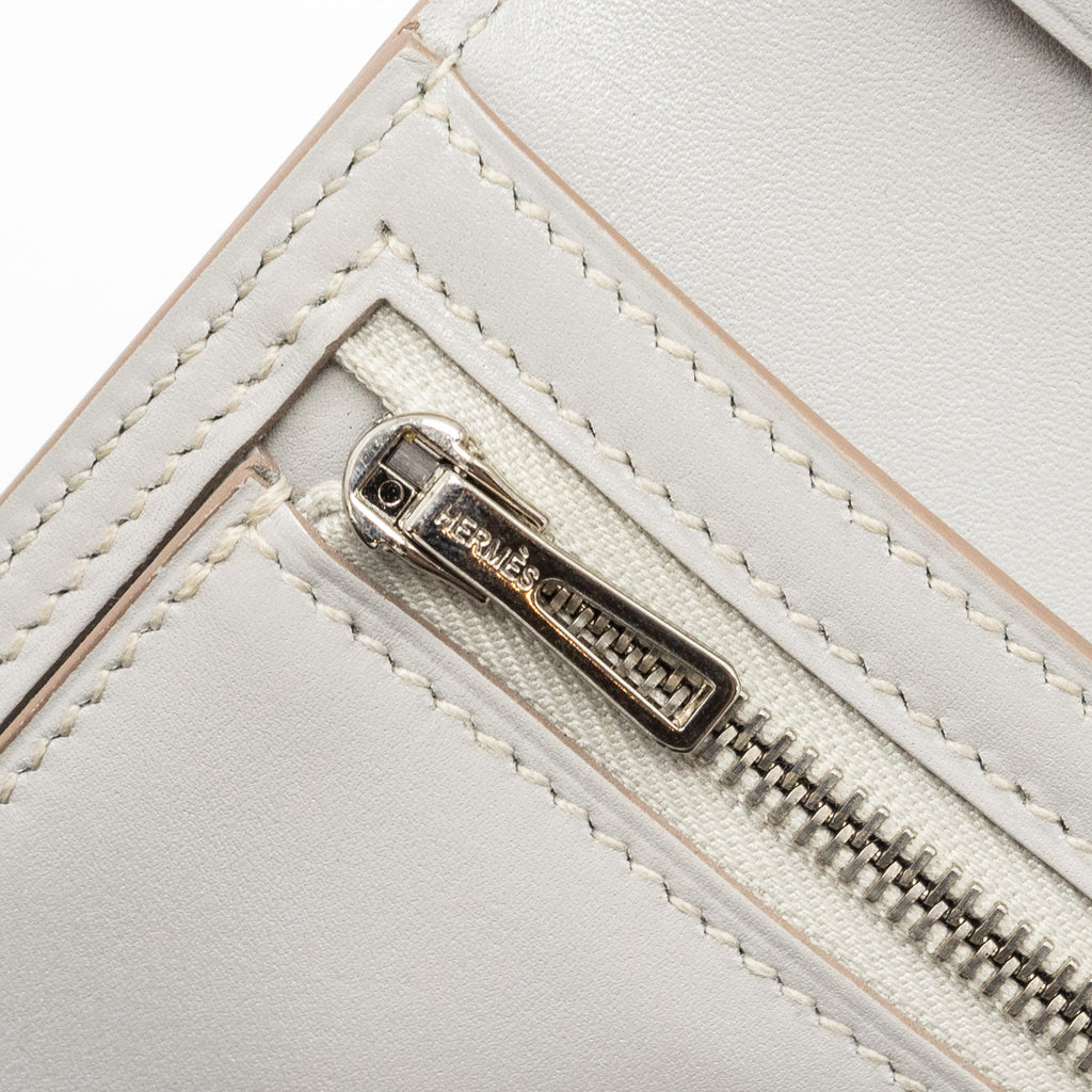 HERMES BEARN LONG WALLET TADELAKT/LIZARD GRIS PERLE/FICELLE SHW