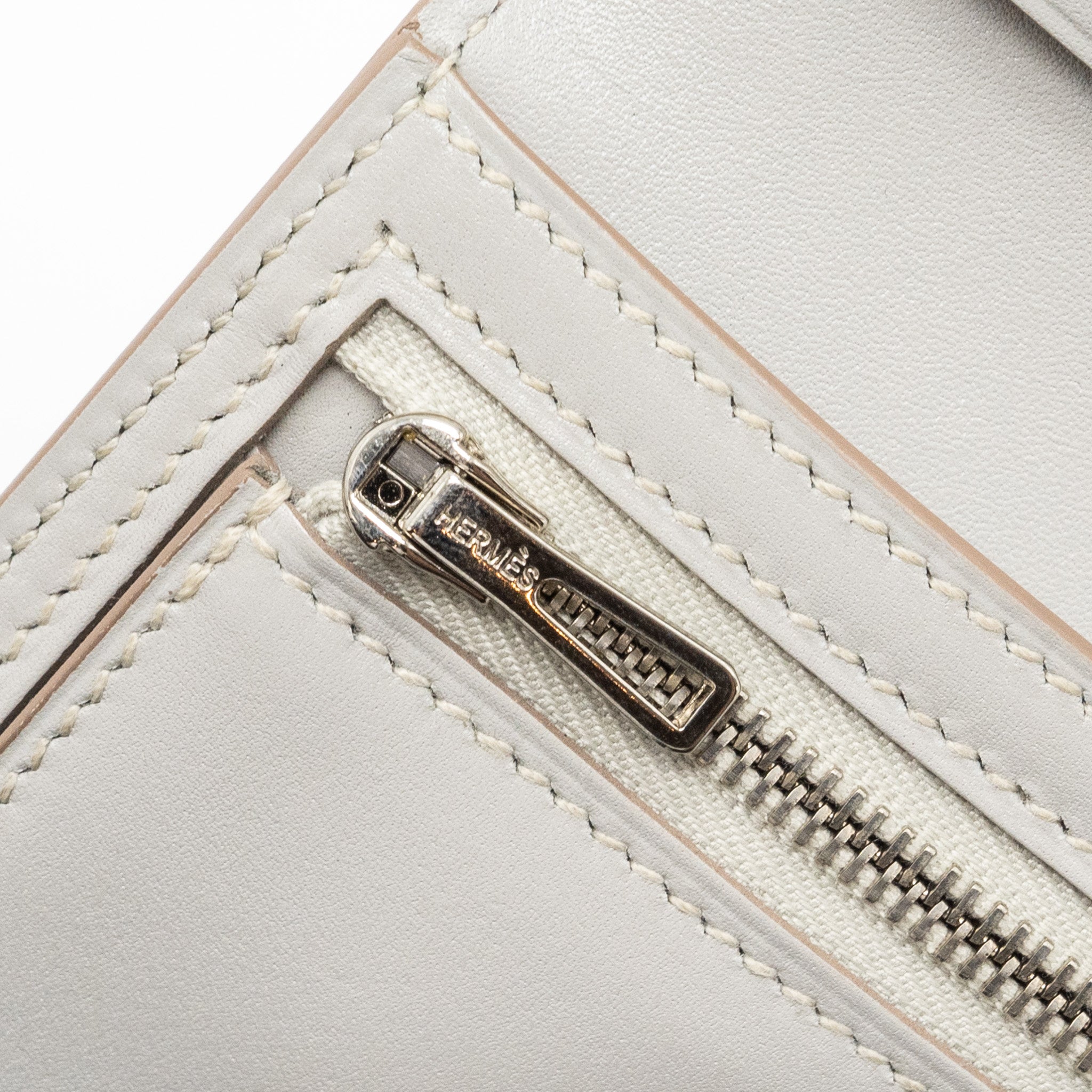 HERMES BEARN LONG WALLET TADELAKT/LIZARD GRIS PERLE/FICELLE SHW