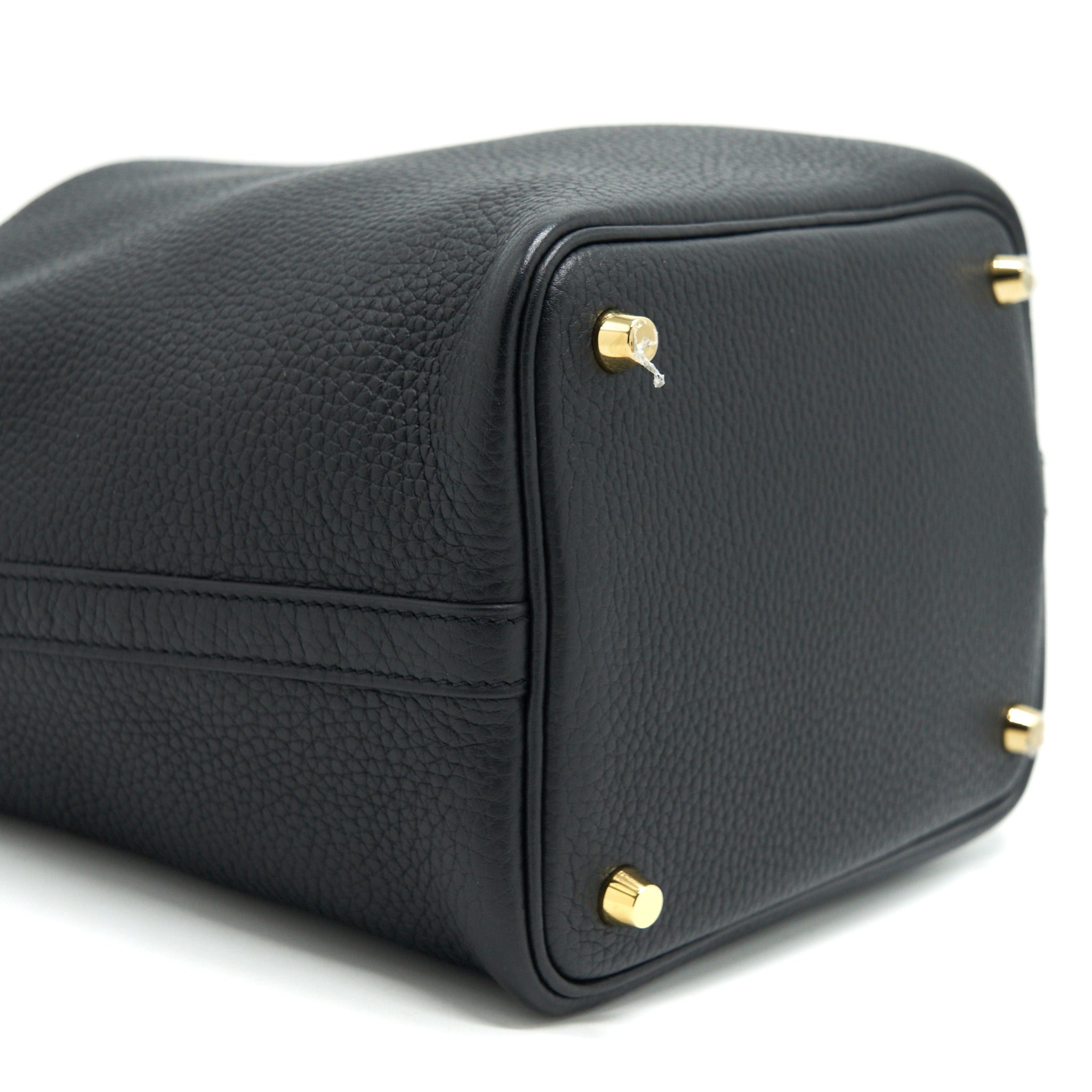 HERMES PICOTIN 18 LOCK BAG BLACK GHW