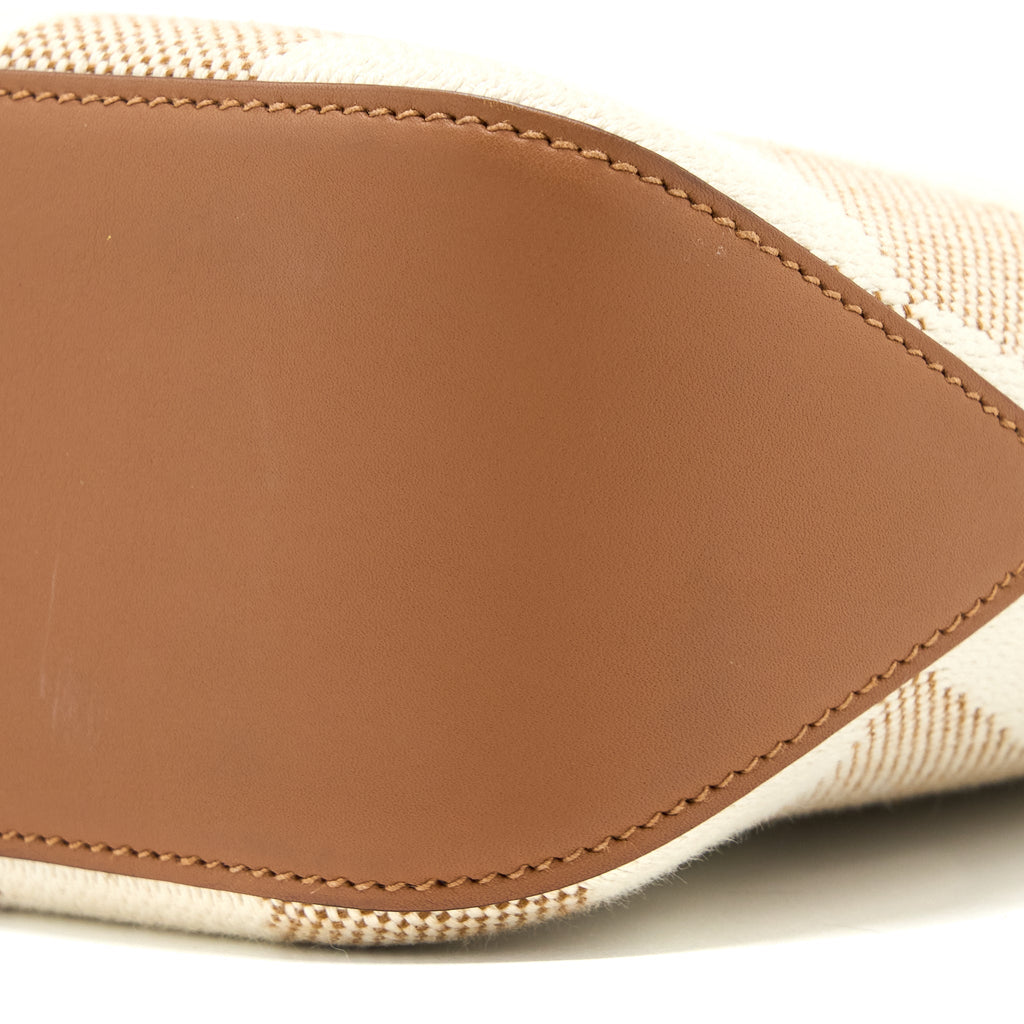 HERMES CABAS H EN BIAIS 27 BAG ECRE-NATUREL/GOLD
