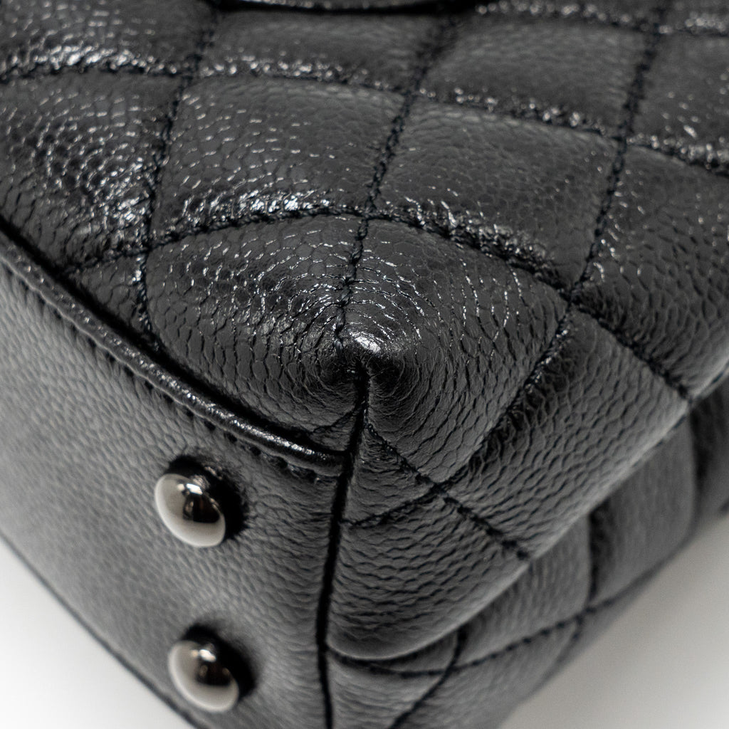 CHANEL SMALL COCO HANDLE CAVIAR SO BLACK