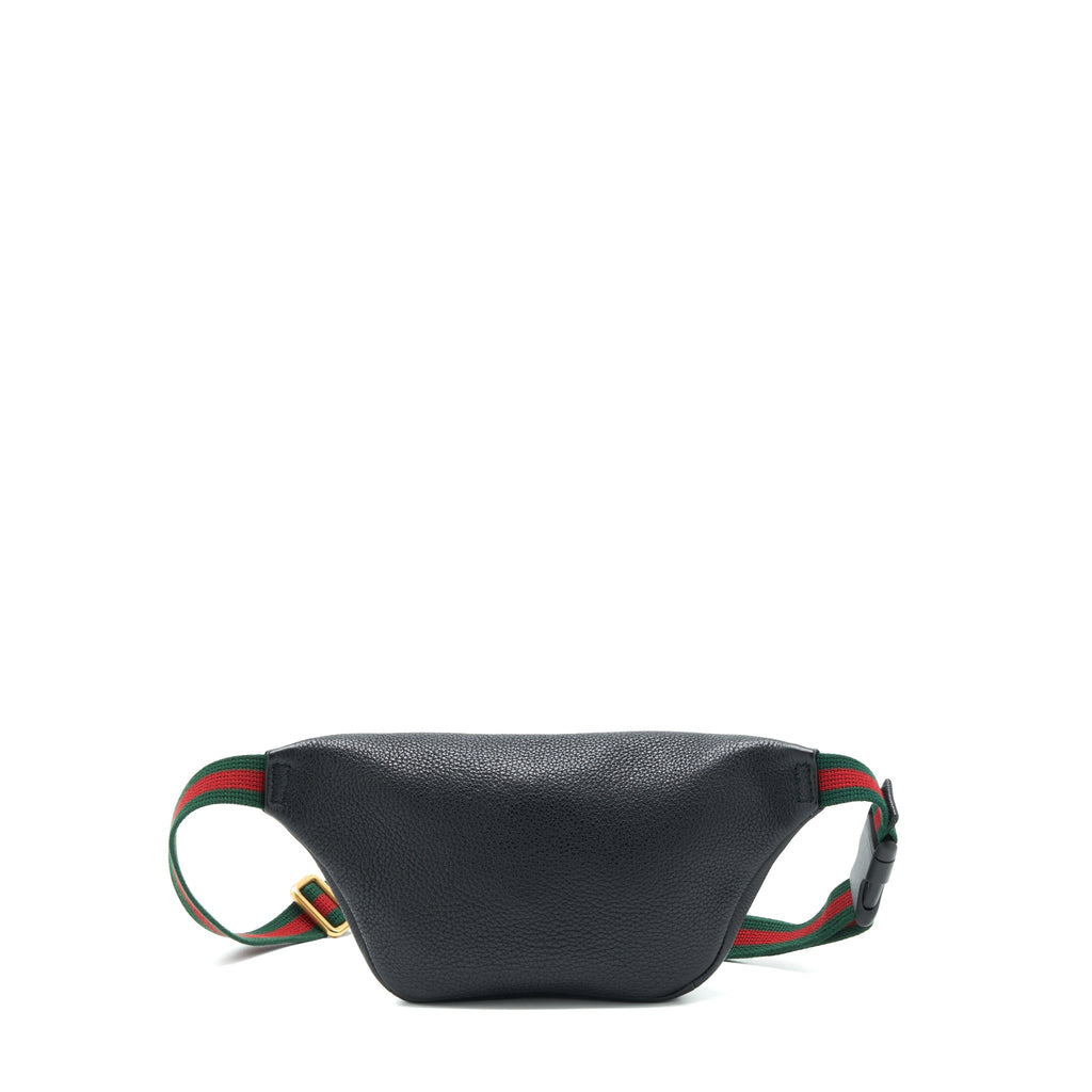 GUCCI MINI GUCCI PRINT BELT BAG BLACK GHW