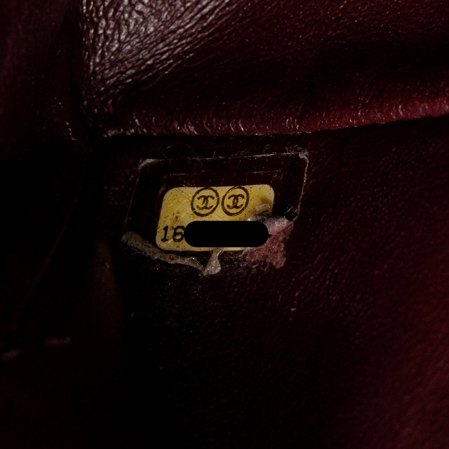 CHANEL SMALL 2.55 REISSUE DOUBLE FLAP BAG SHINY GRAINED CALFSKIN BURGUNDY SHW