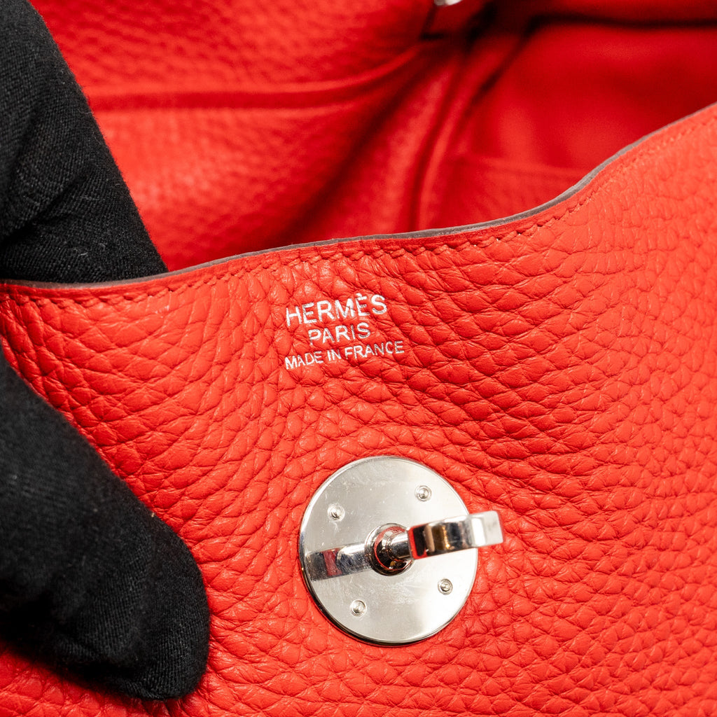 HERMES LINDY 30 CLEMENCE RED SHW
