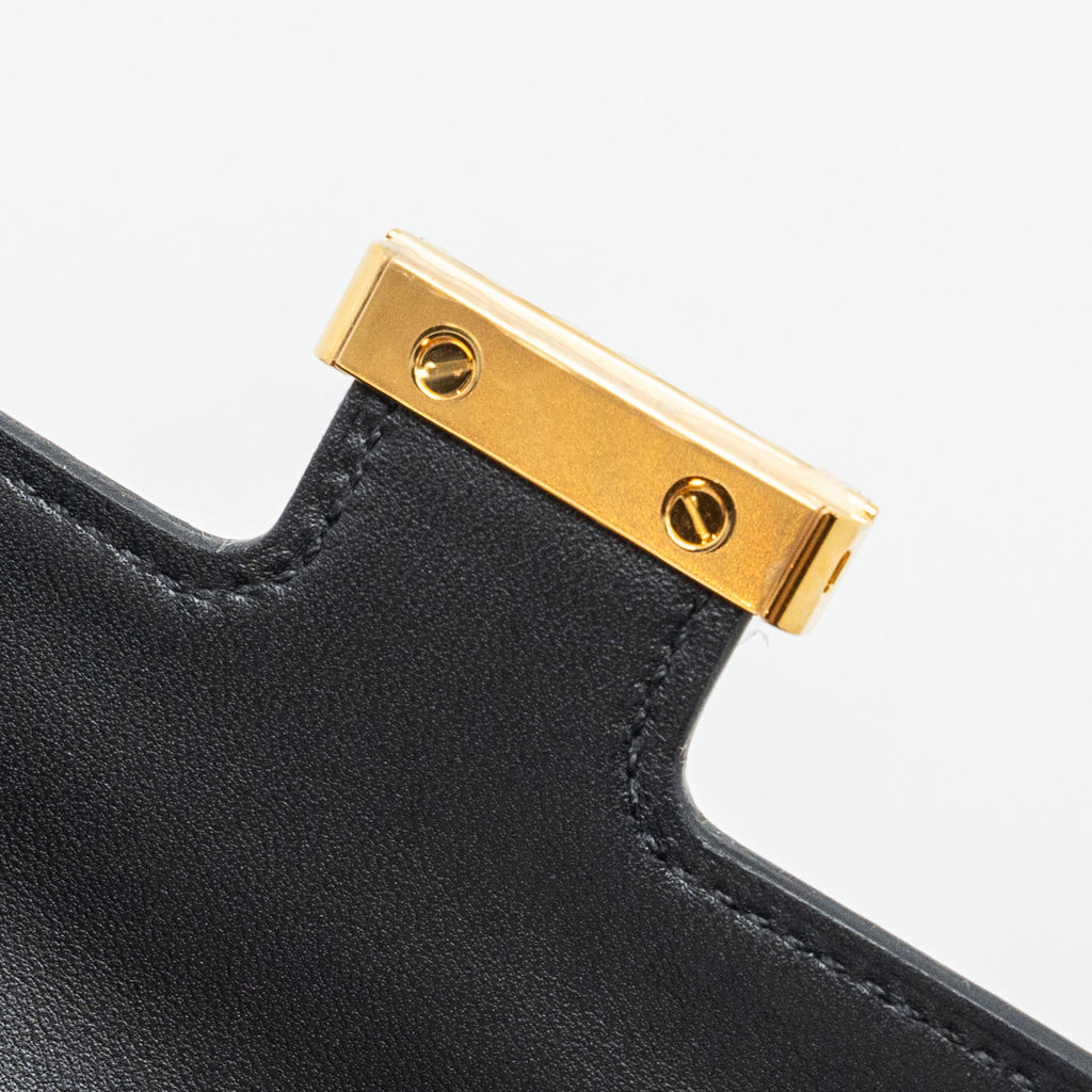 HERMES CONSTANCE SLIM WALLET EPSOM BLACK GHW