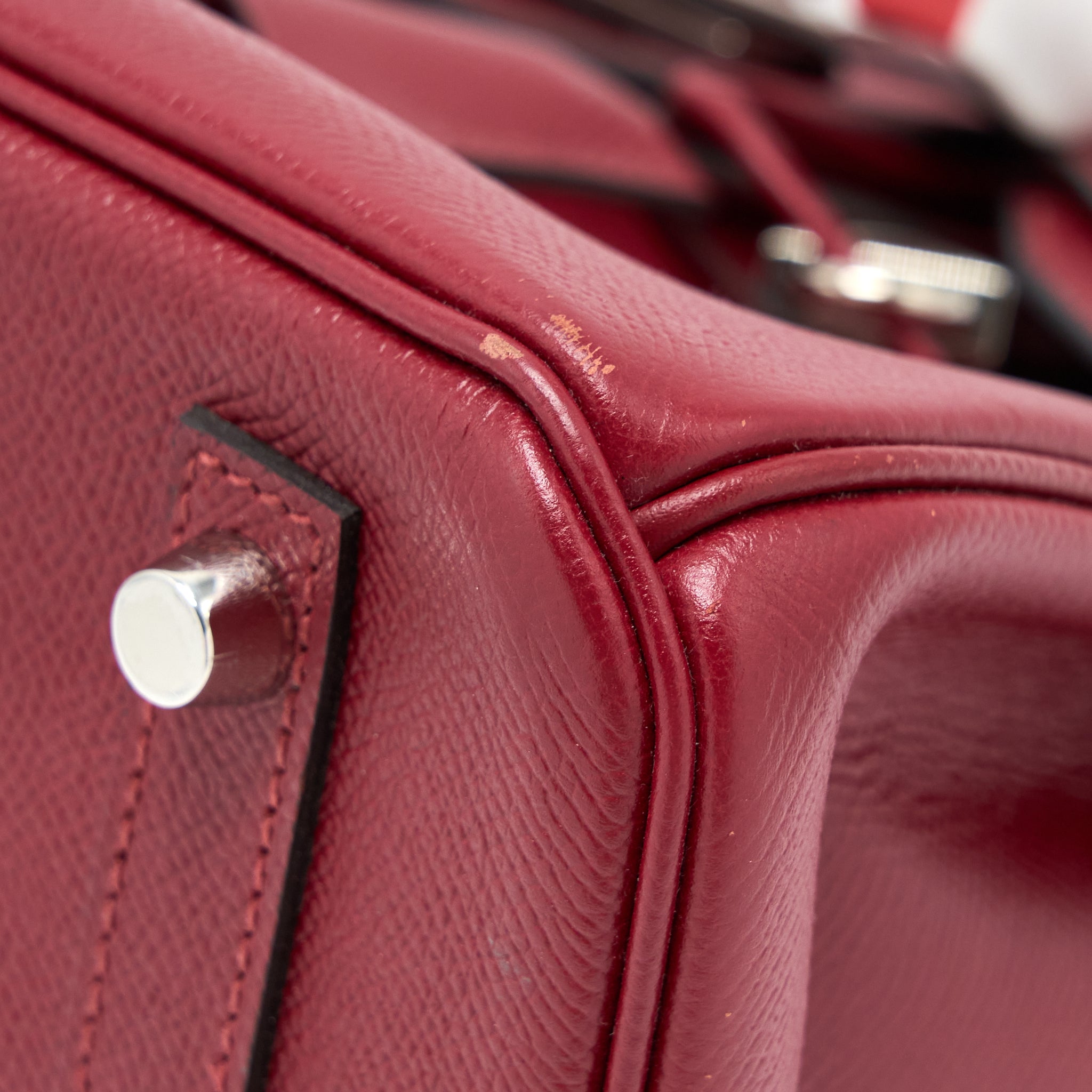 HERMES BIRKIN 30 EPSOM K1 ROUGE GRENAT SHW