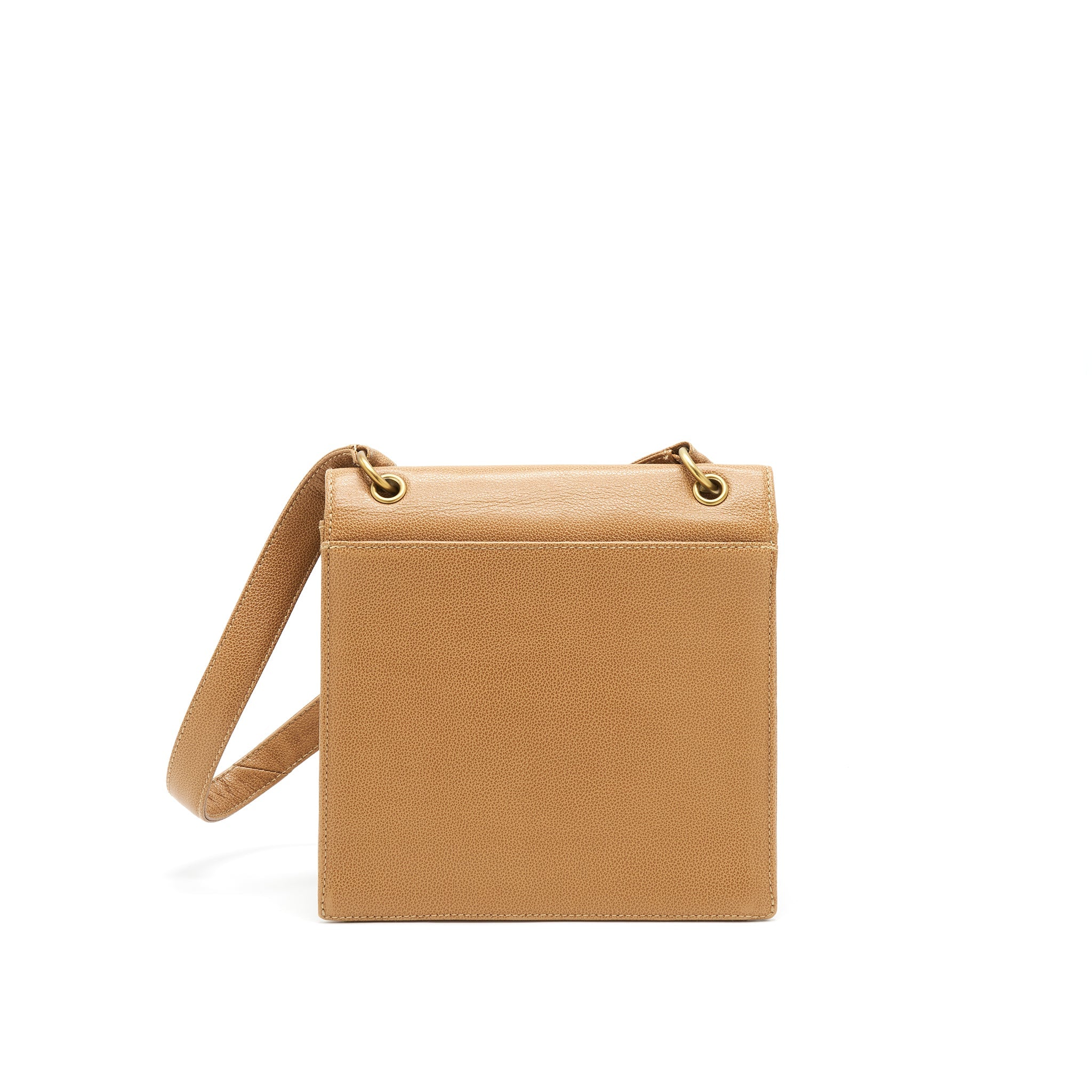 CHANEL VINTAGE BAG IN BROWN GHW