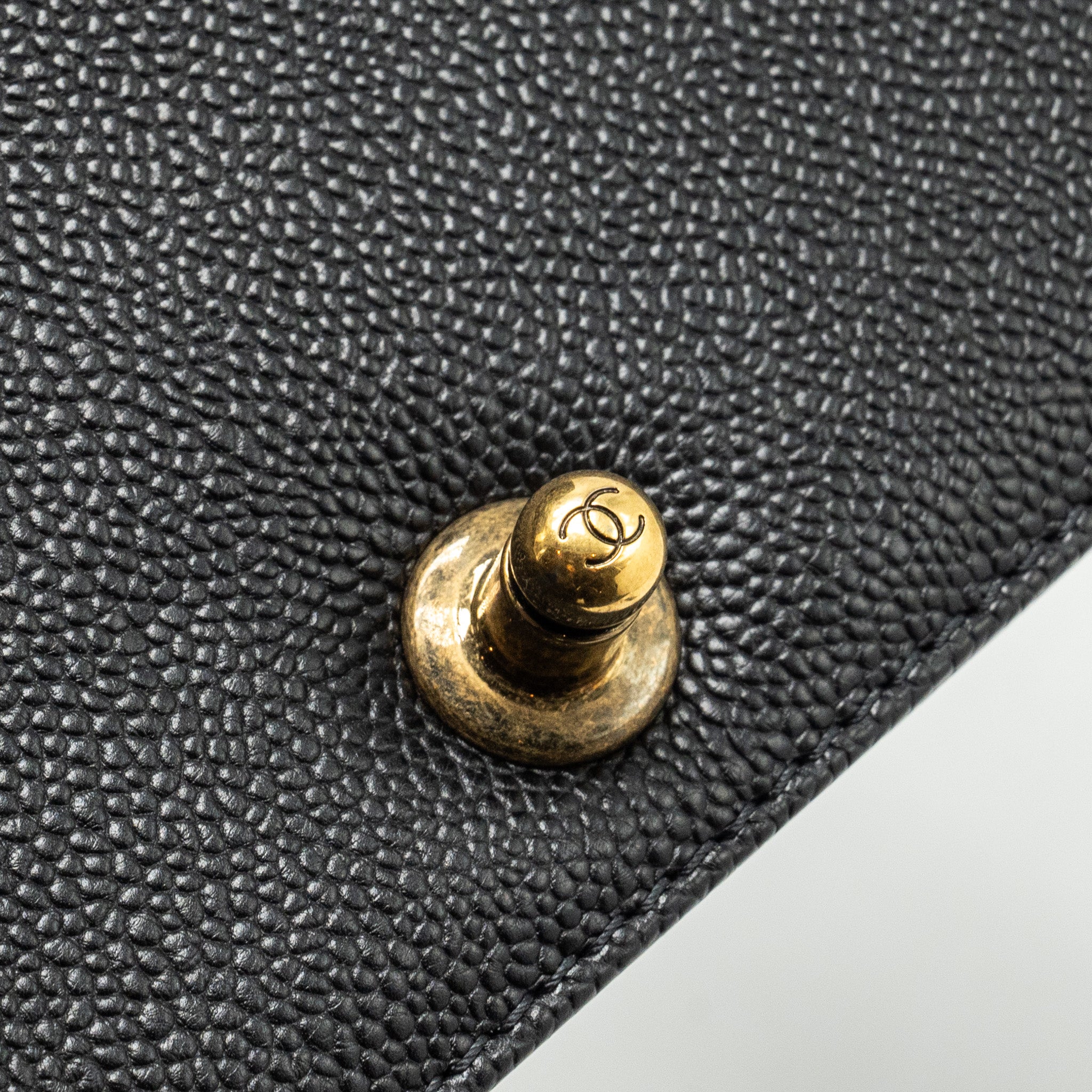 CHANEL SMALL BOY BAG CAVIAR BLACK RUTHENIUM GHW