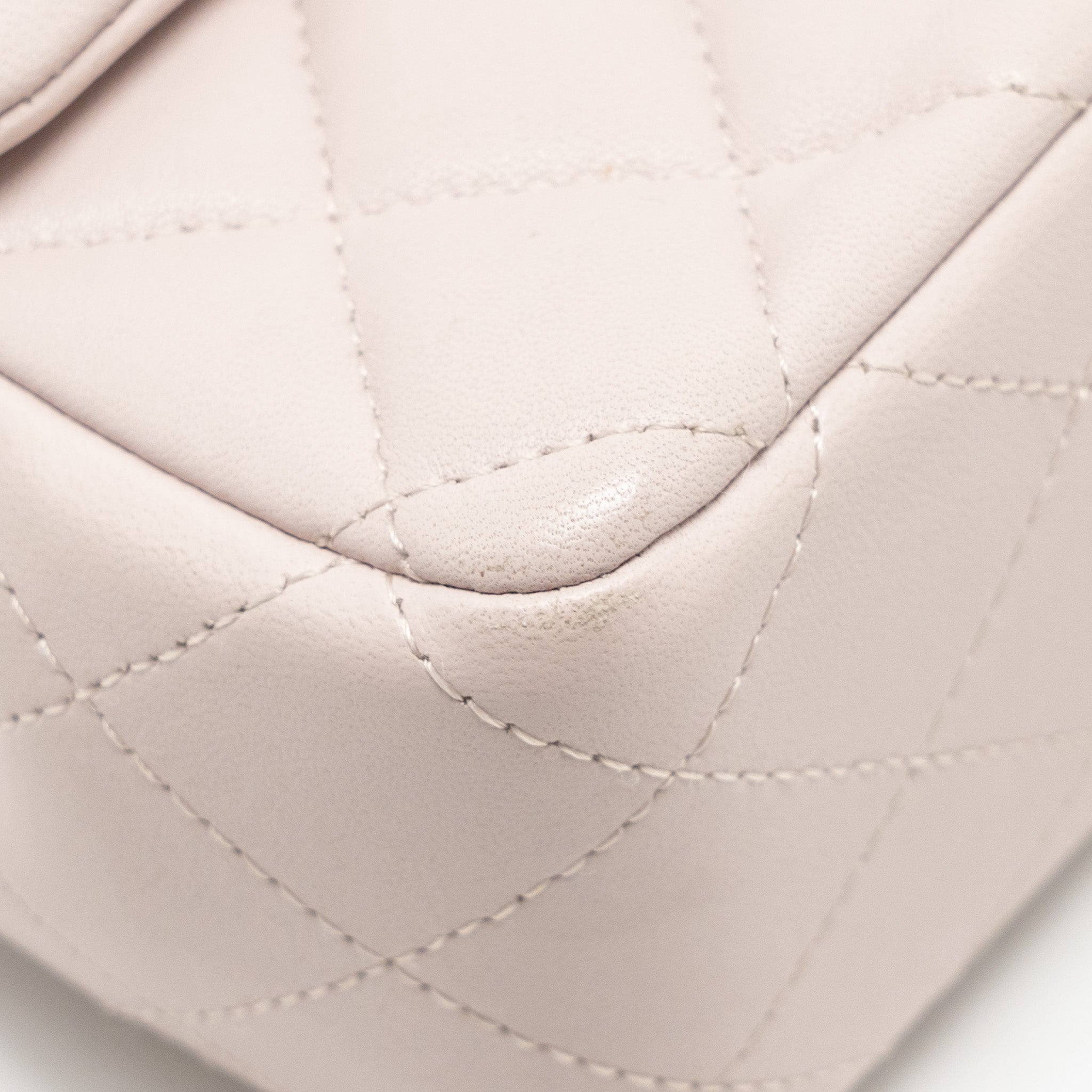 CHANEL MINI RECTANGULAR FLAP BAG LAMBSKIN LIGHT PINK SHW (MICROCHIP)