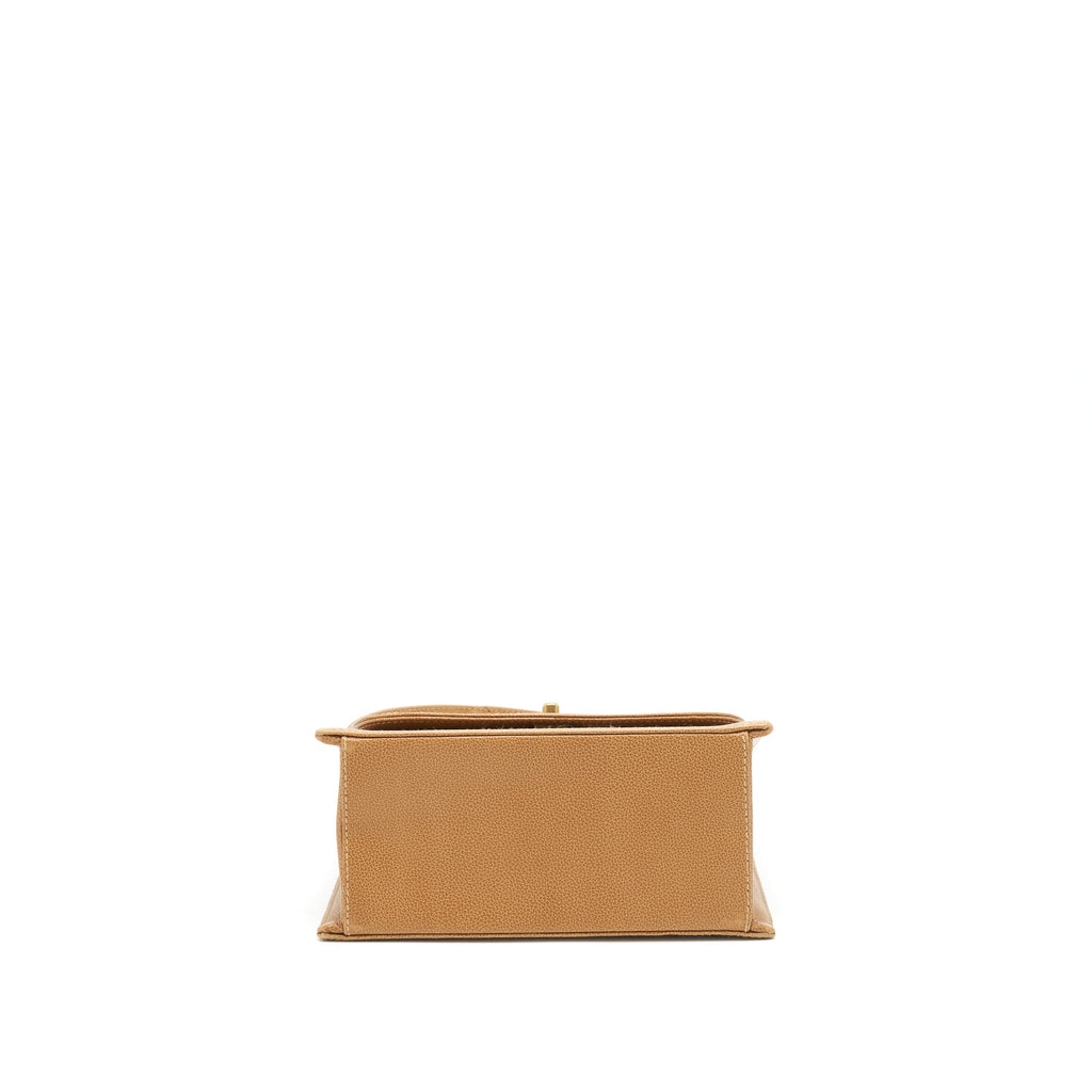 CHANEL VINTAGE BAG IN BROWN GHW