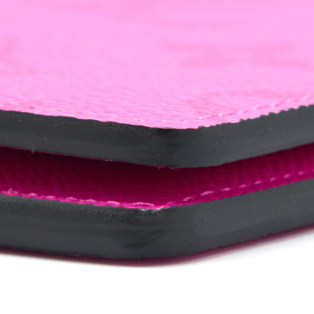 LOUIS VUITTON POCKET ORGANISER MONOGRAM COATED CANVAS PINK