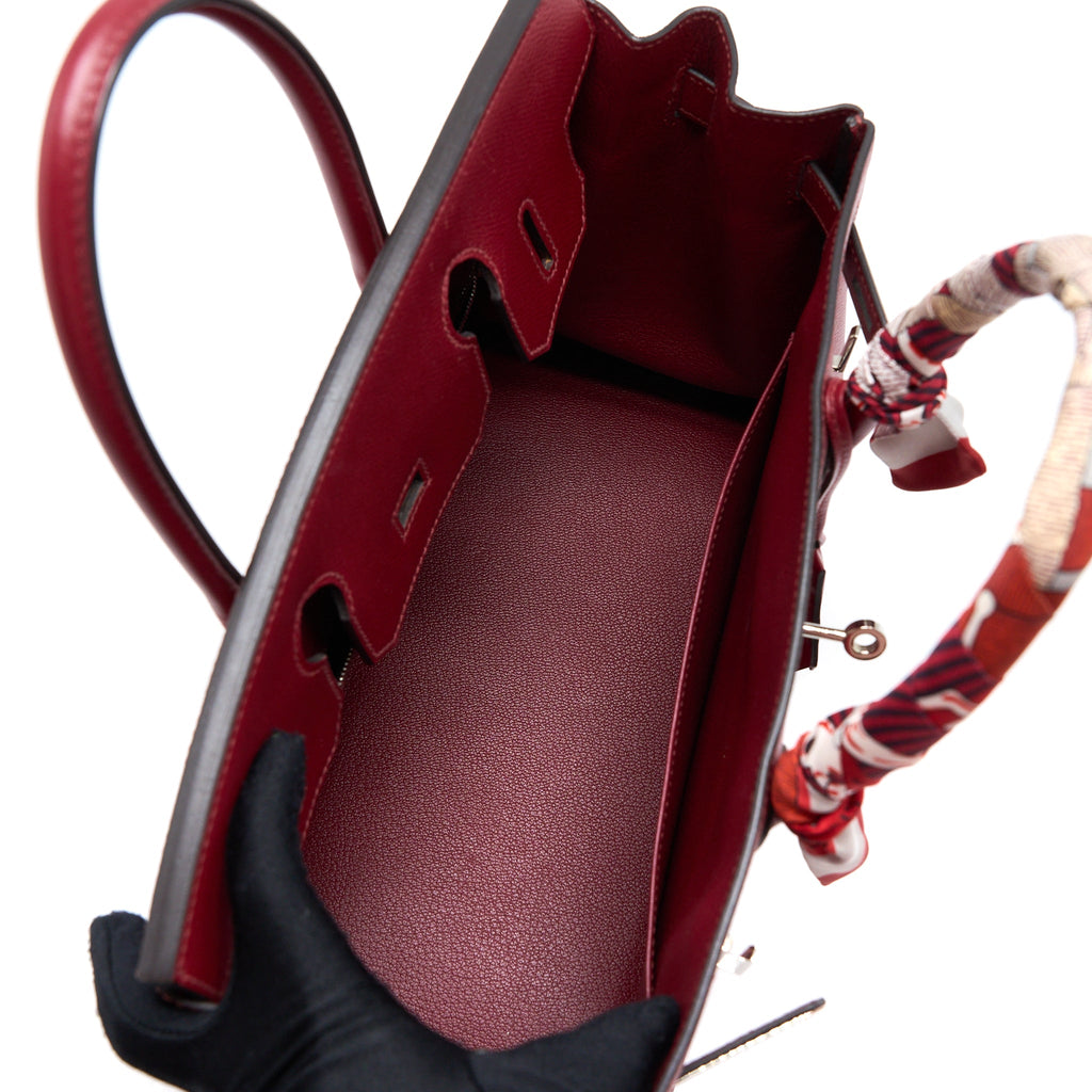 HERMES BIRKIN 30 EPSOM K1 ROUGE GRENAT SHW