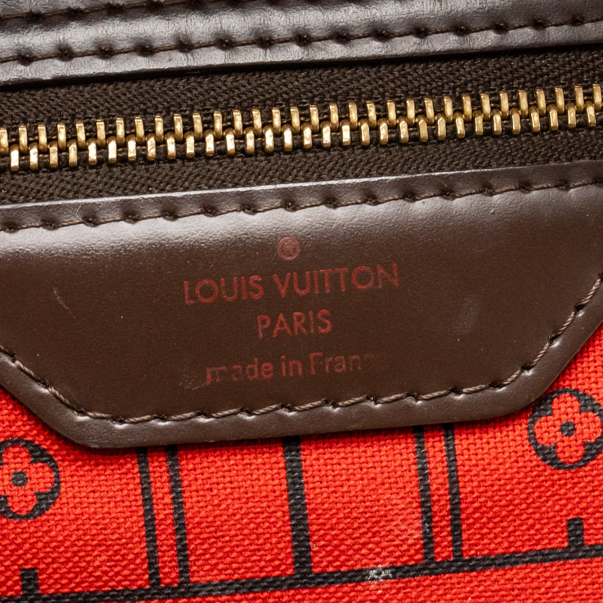 LOUIS VUITTON NEVERFULL GM DAMIER EBENE WITH GHW