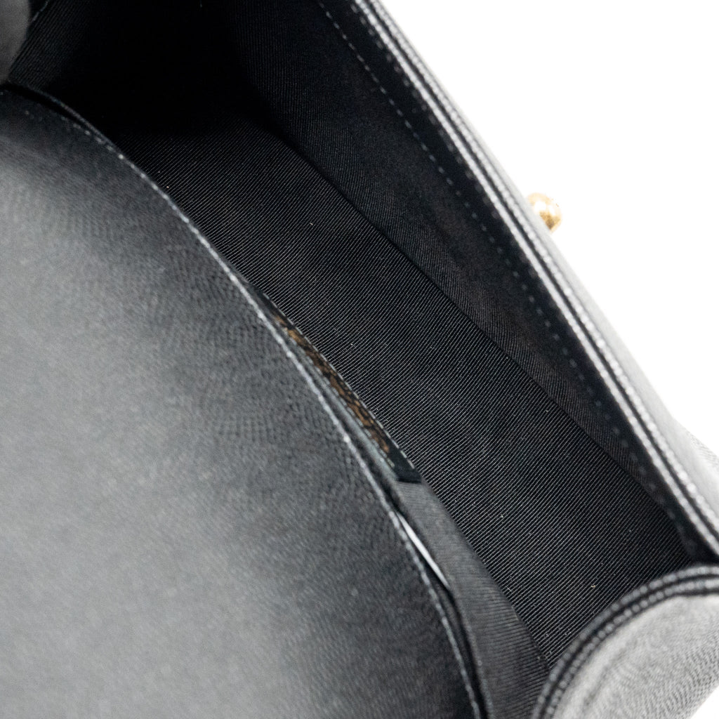 CHANEL SMALL BOY BAG CAVIAR BLACK GHW