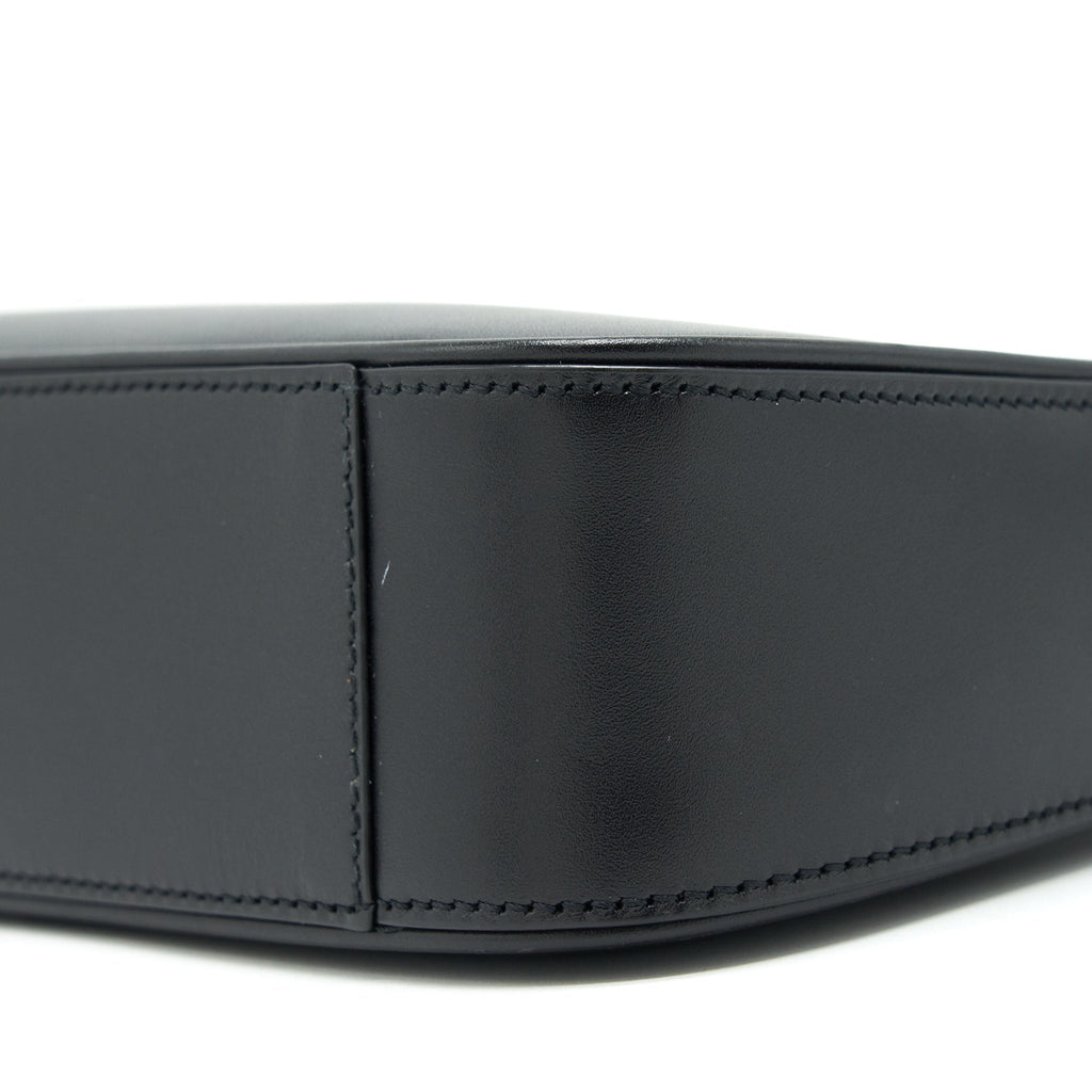 SAINT LAURENT LE 5 A 7 HOBO BAG CALFSKIN BLACK GHW